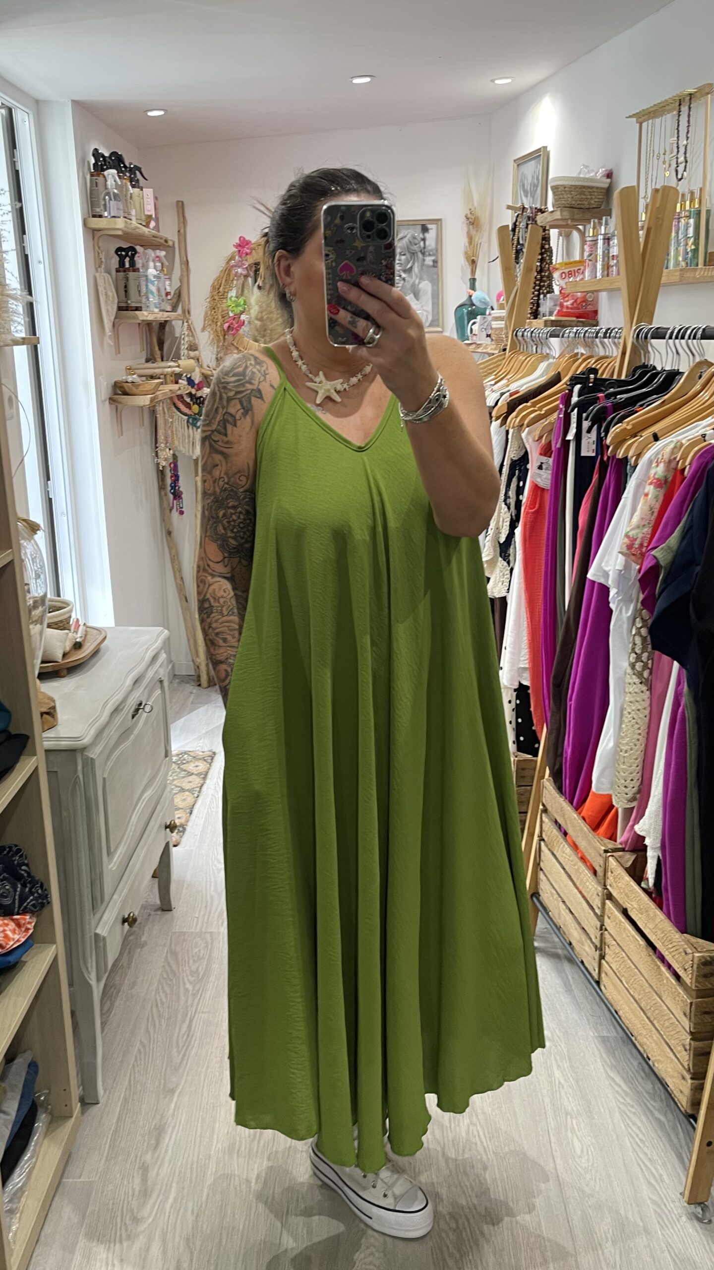 Robe Camille vert pistache – Image 6