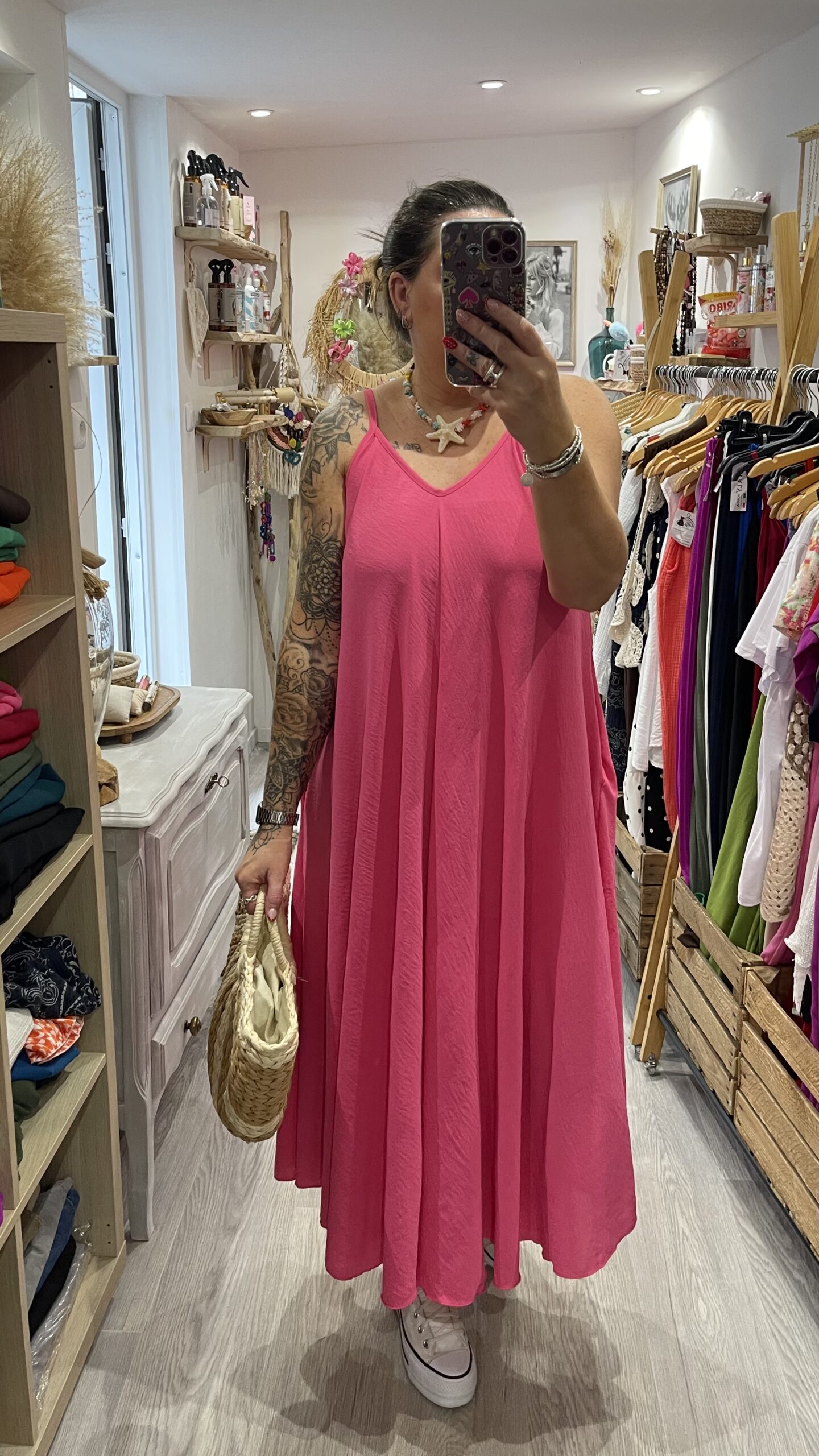 Robe Camille rose – Image 2