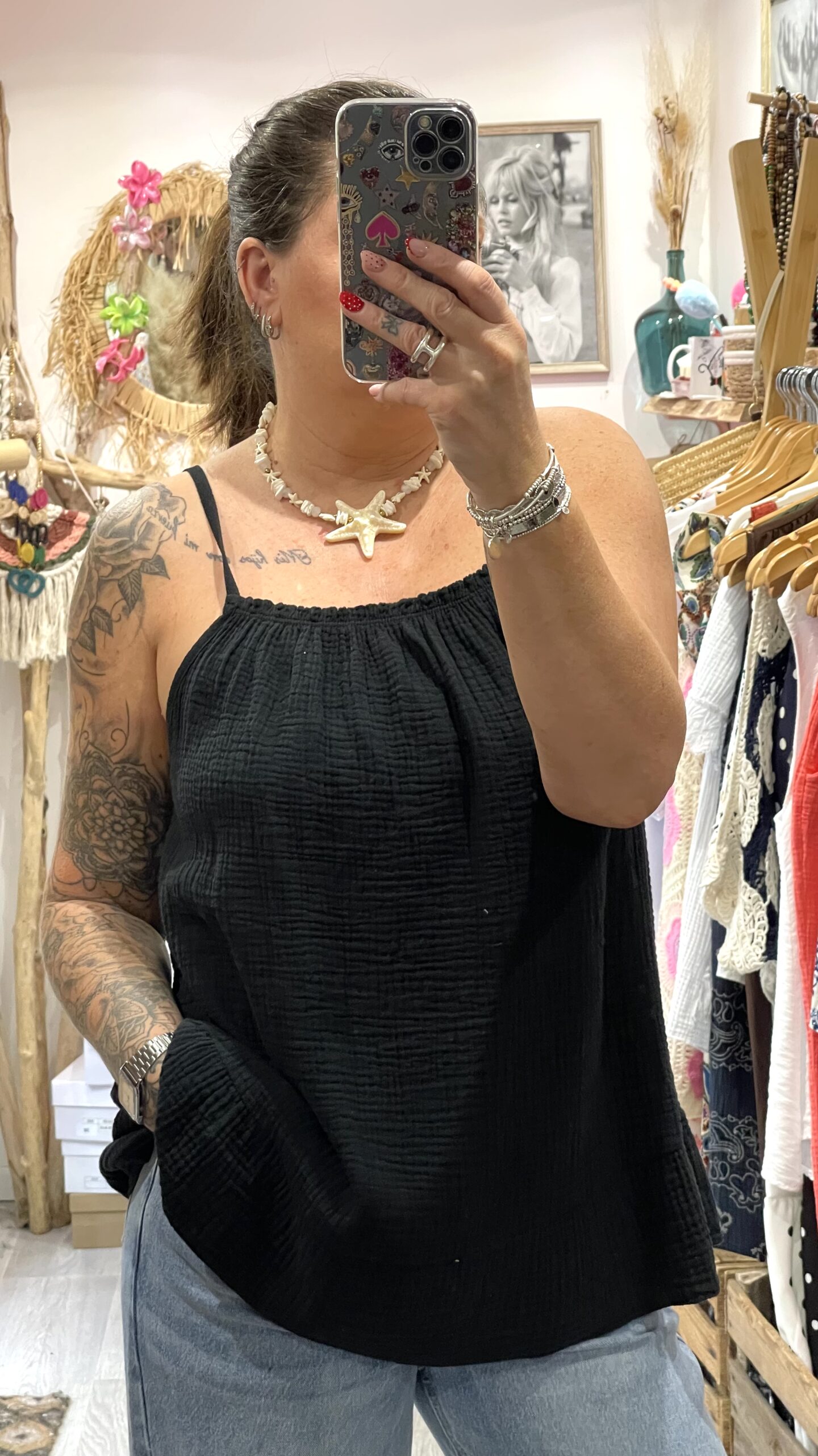 Top Maria noir