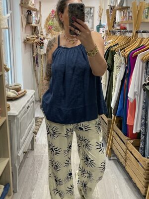 Pantalon Sun bleu marine