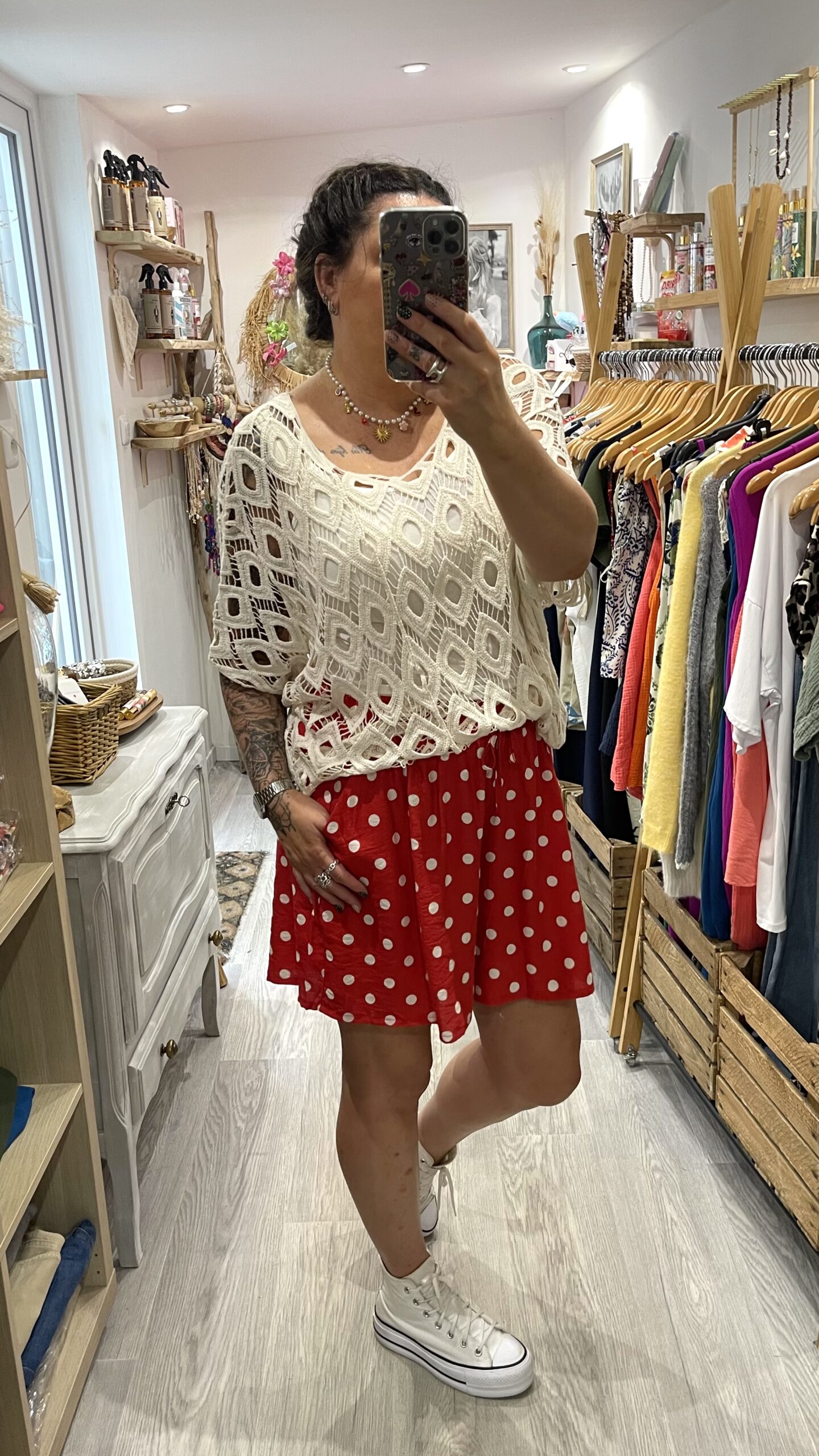 Short Gaby rouge