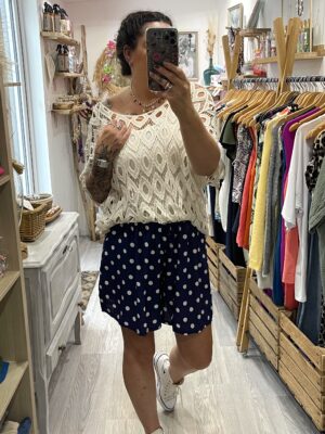 Short Gaby bleu marine