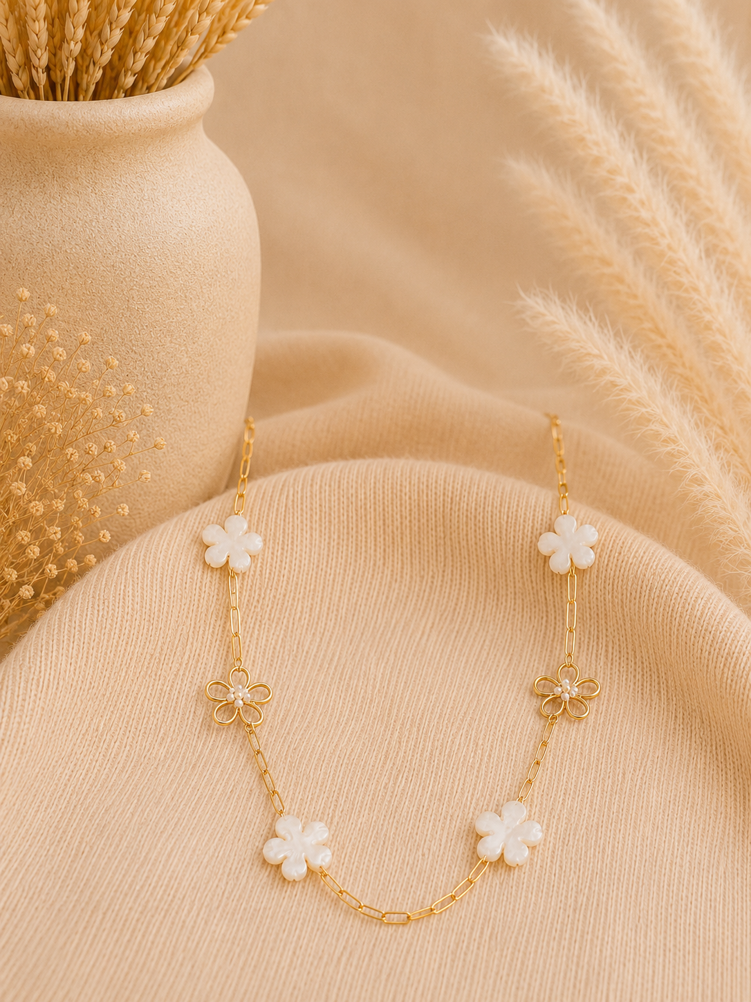 Collier/Sautoir Zélie doré
