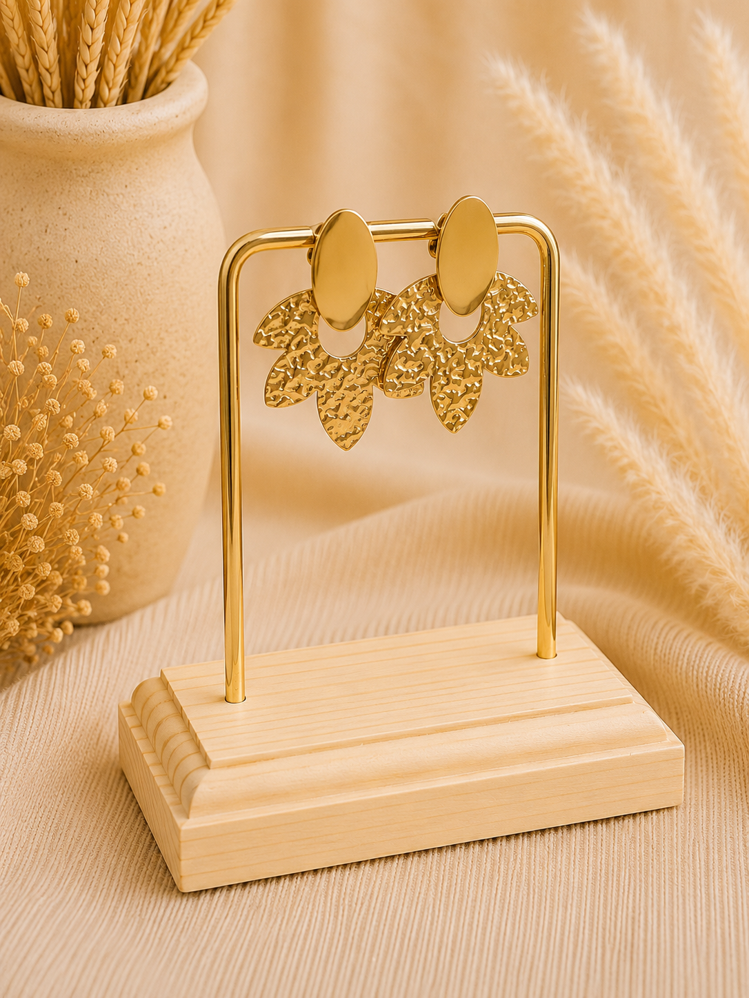 Boucles d'oreilles Charline doré – Image 2