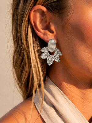Boucles d'oreilles Charline argenté