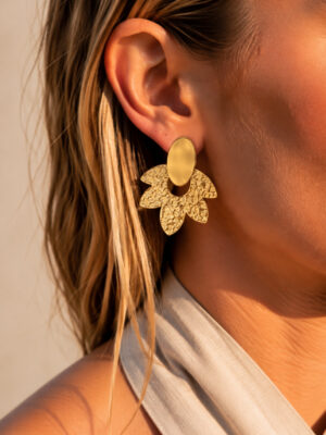 Boucles d'oreilles Charline doré