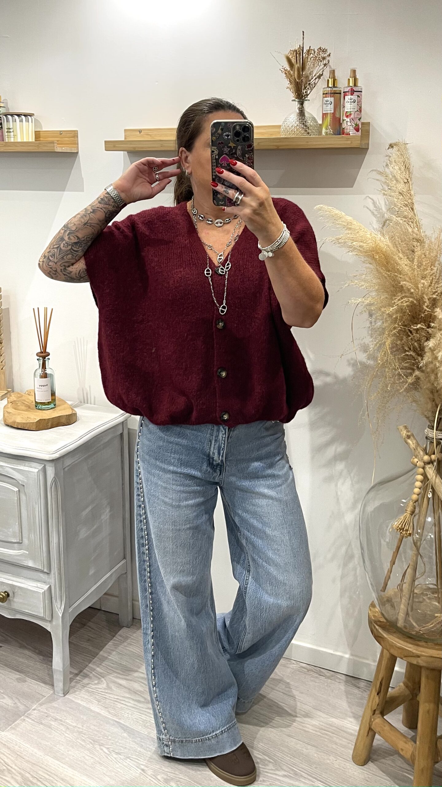 Gilet Marco bordeaux – Image 6