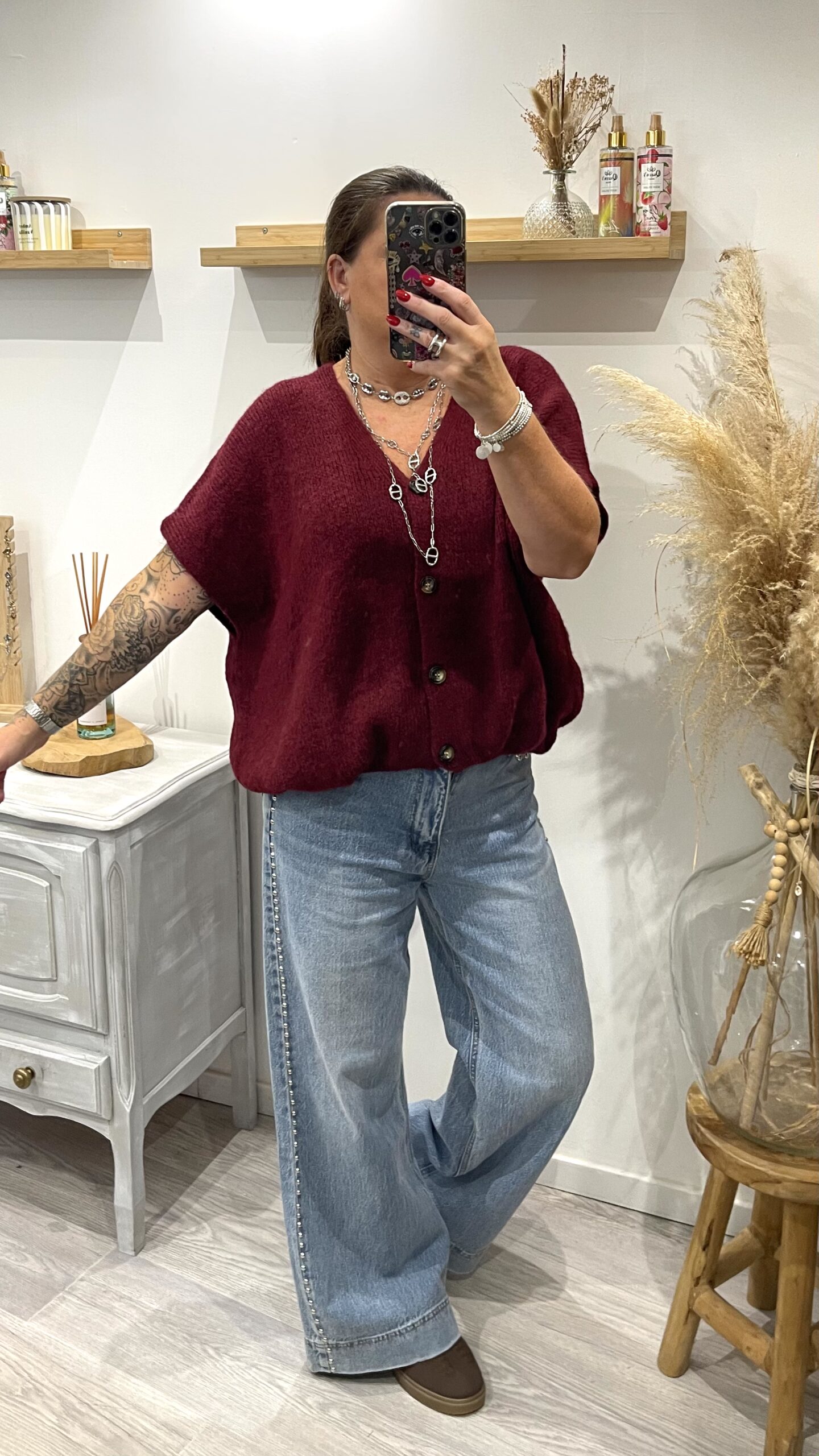 Gilet Marco bordeaux – Image 7