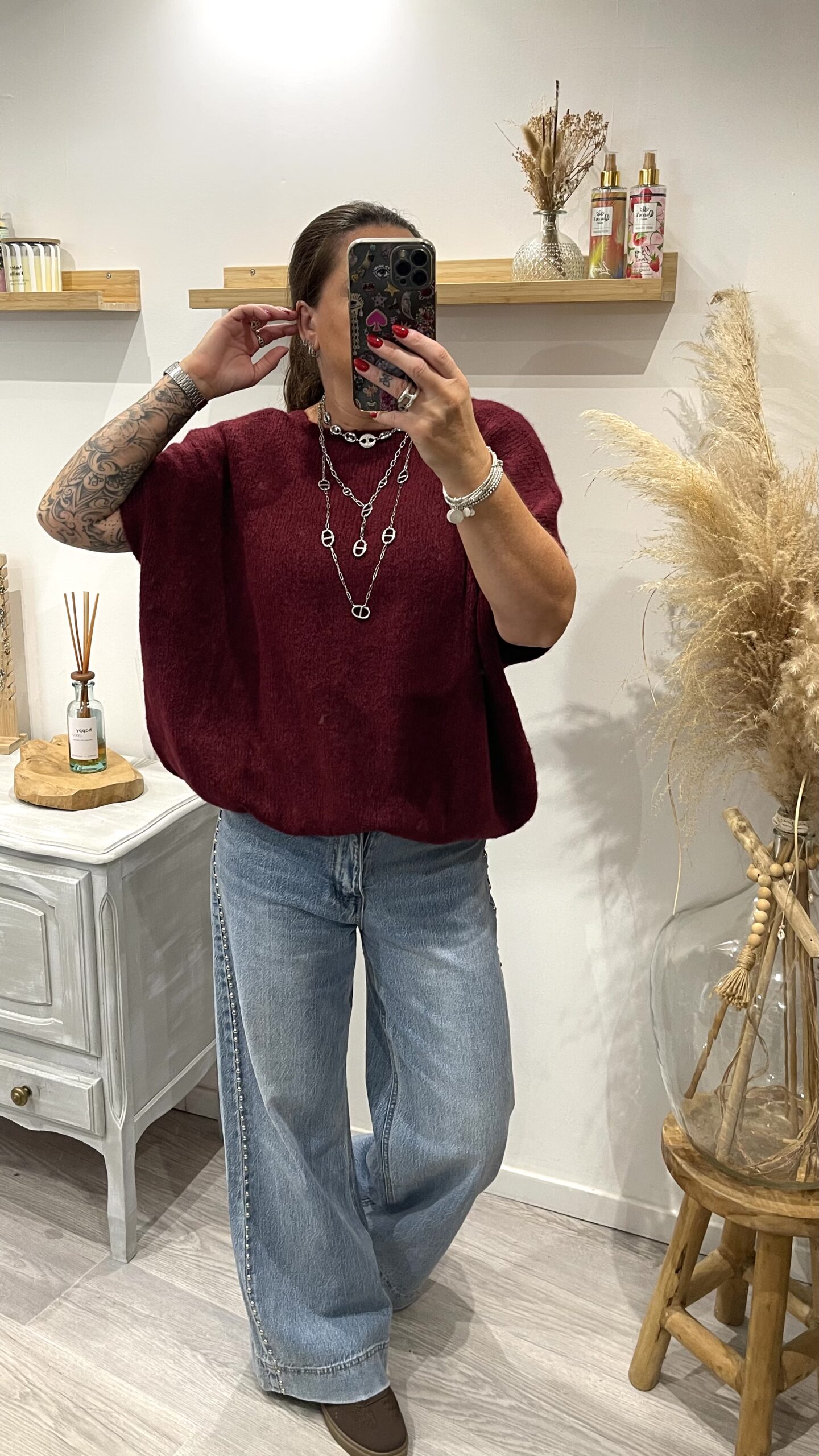 Gilet Marco bordeaux – Image 2
