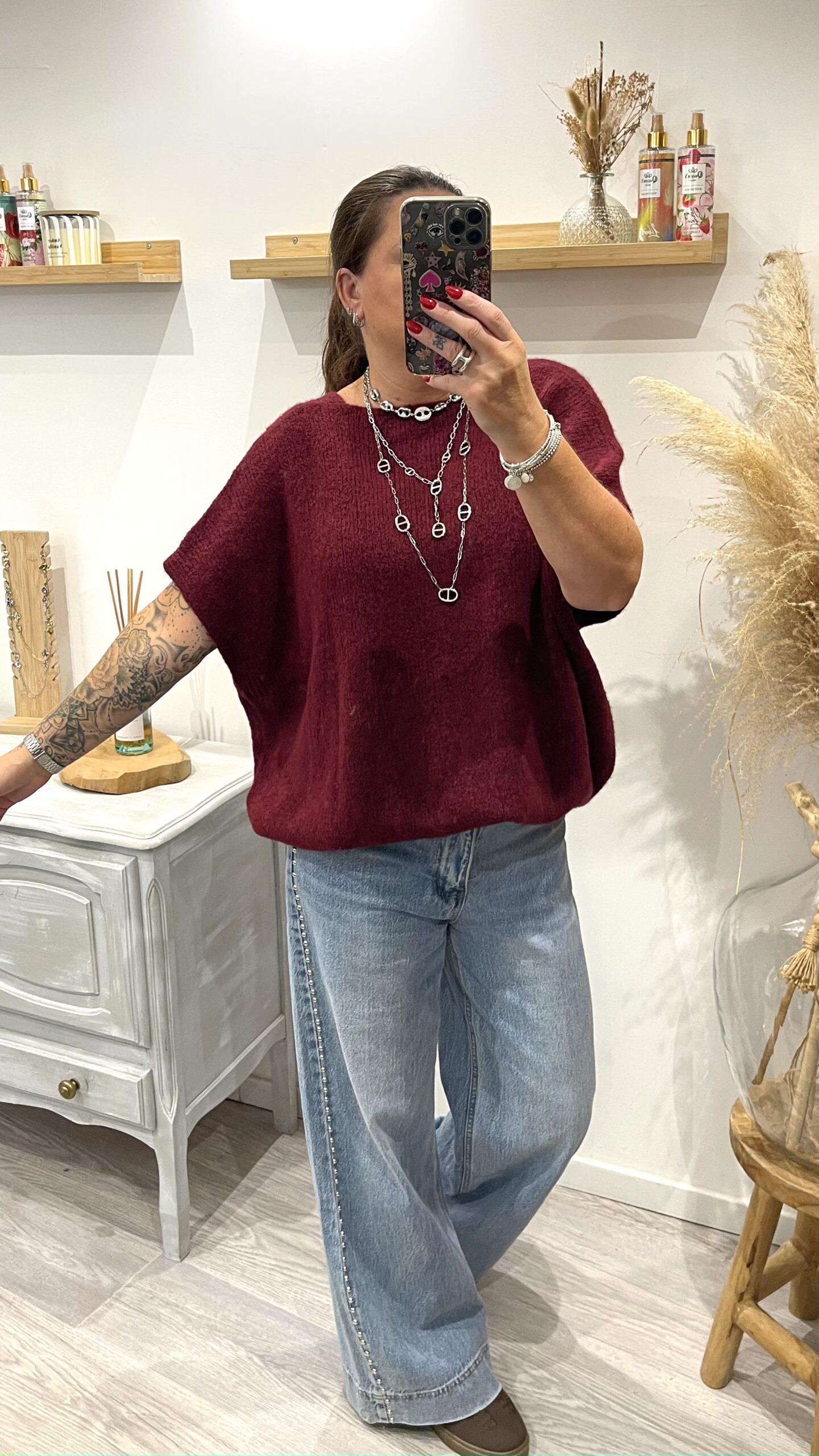 Gilet Marco bordeaux