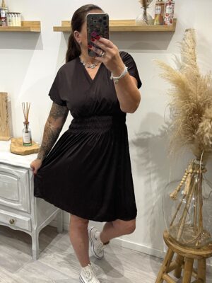 Robe Élisa courte choco