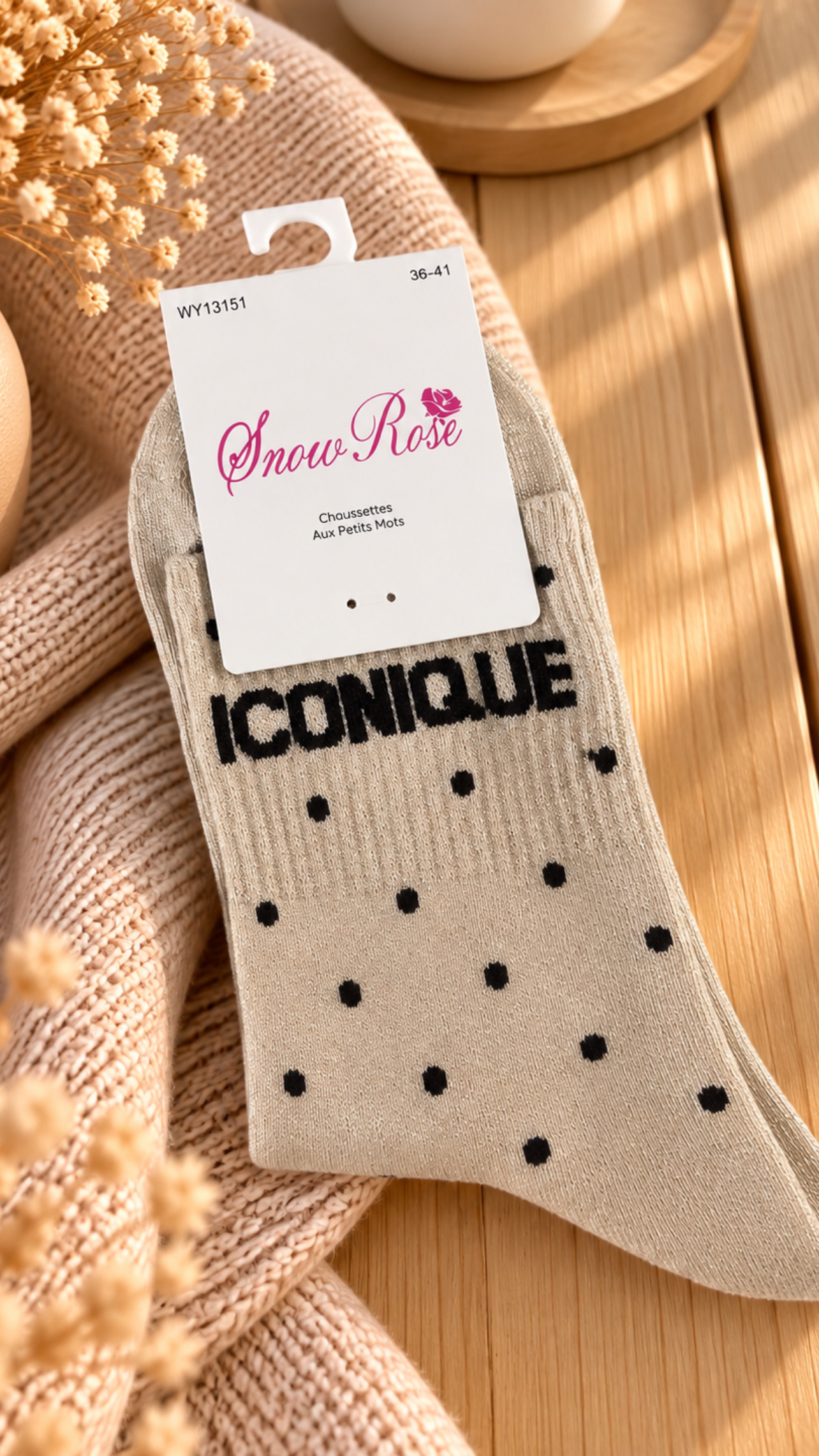 Chaussettes à paillettes Iconique – Image 3