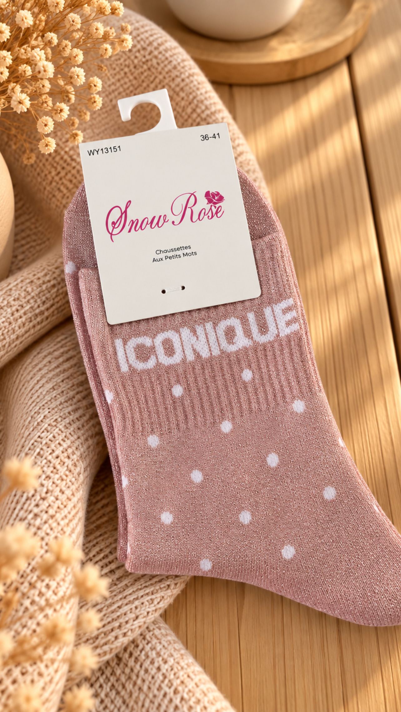 Chaussettes à paillettes Iconique – Image 5