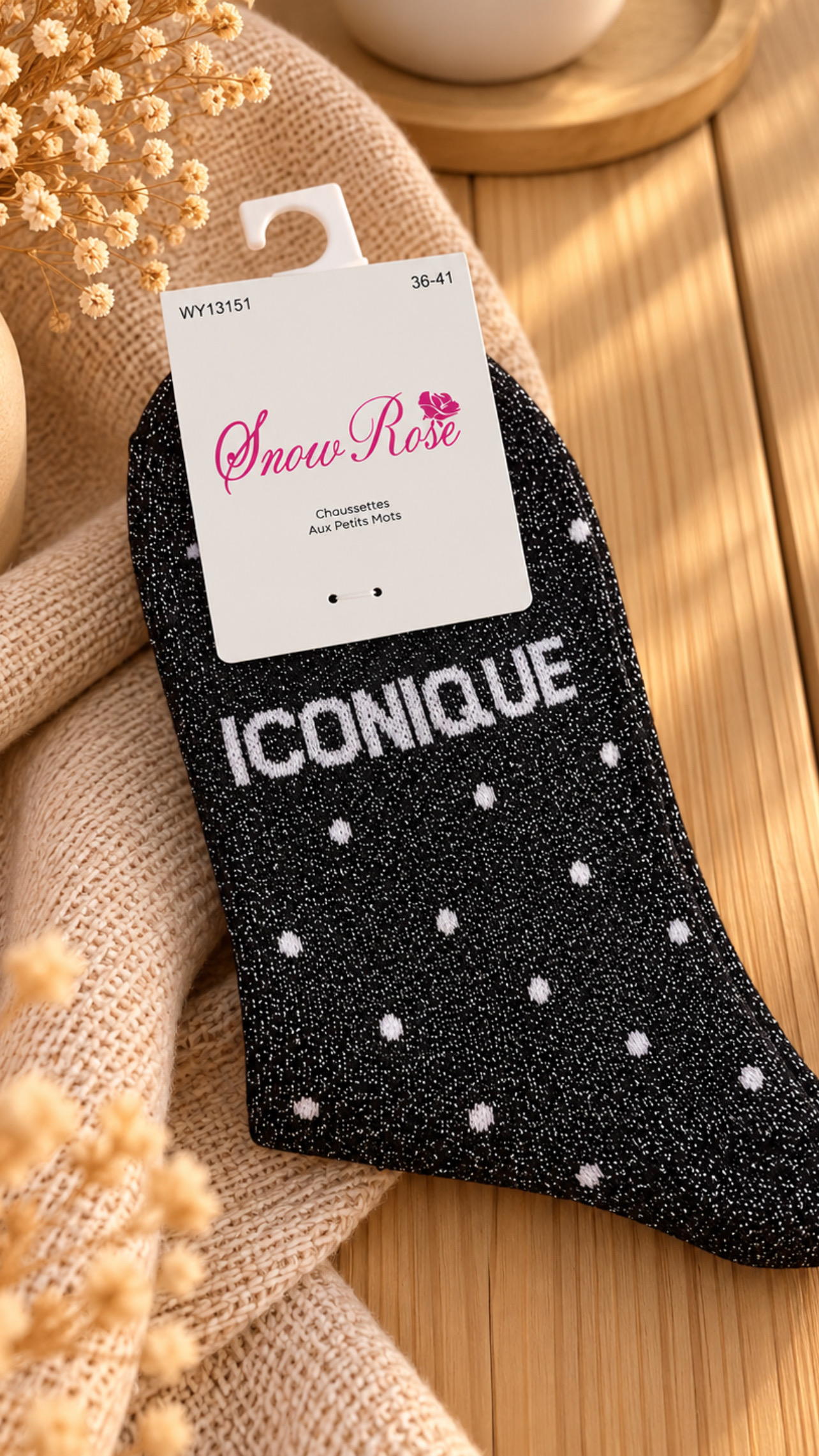 Chaussettes à paillettes Iconique – Image 4