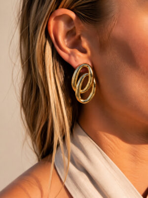 Boucles d'oreilles Lucie doré