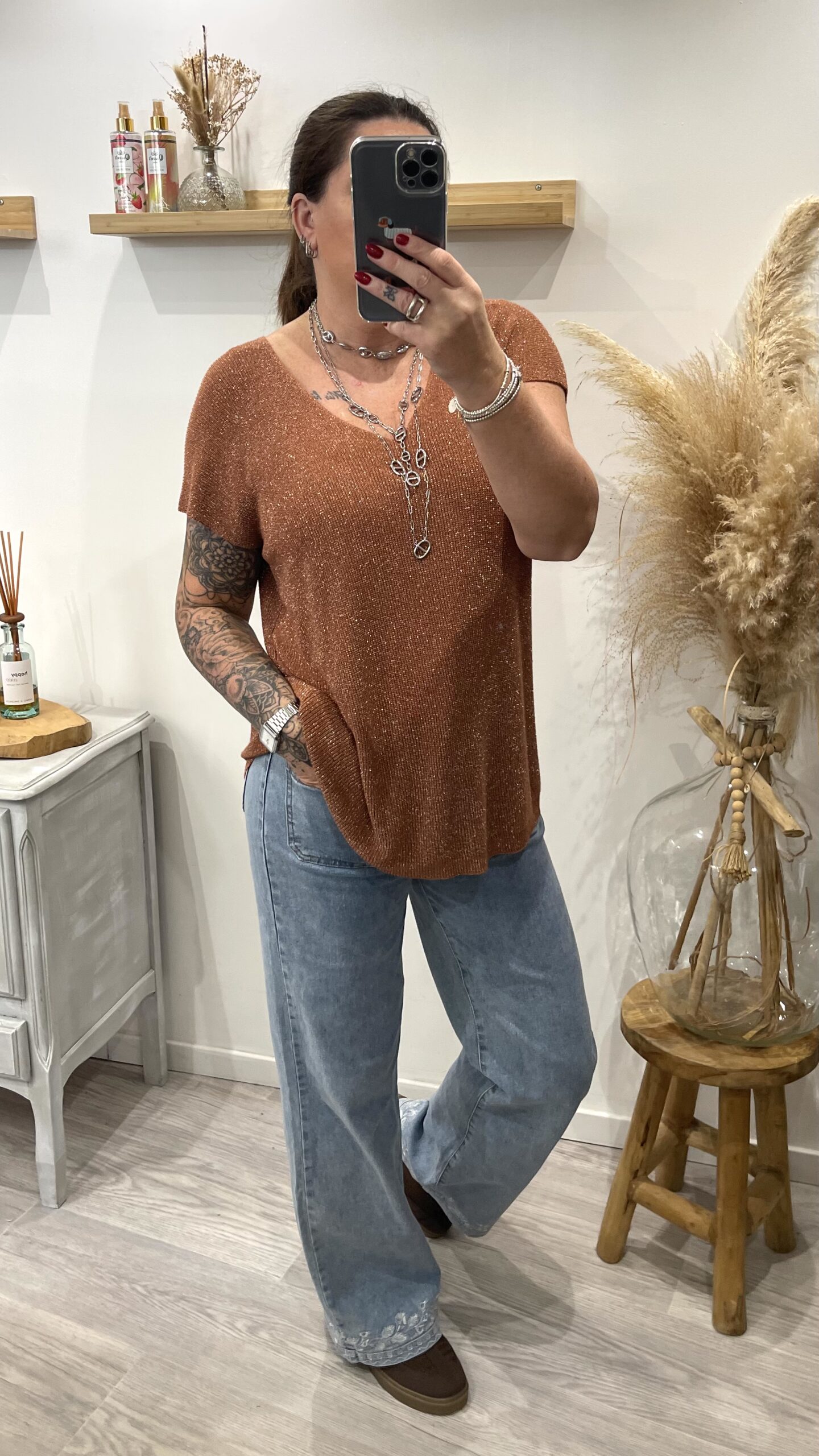 Pull Brady terracotta