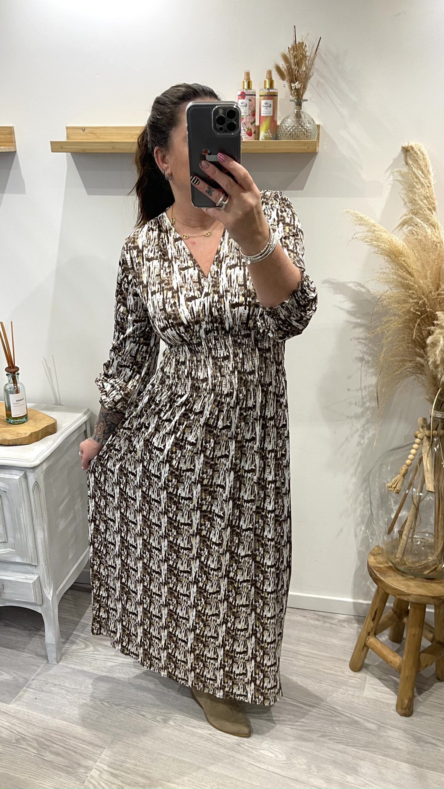 Robe Solène choco – Image 3