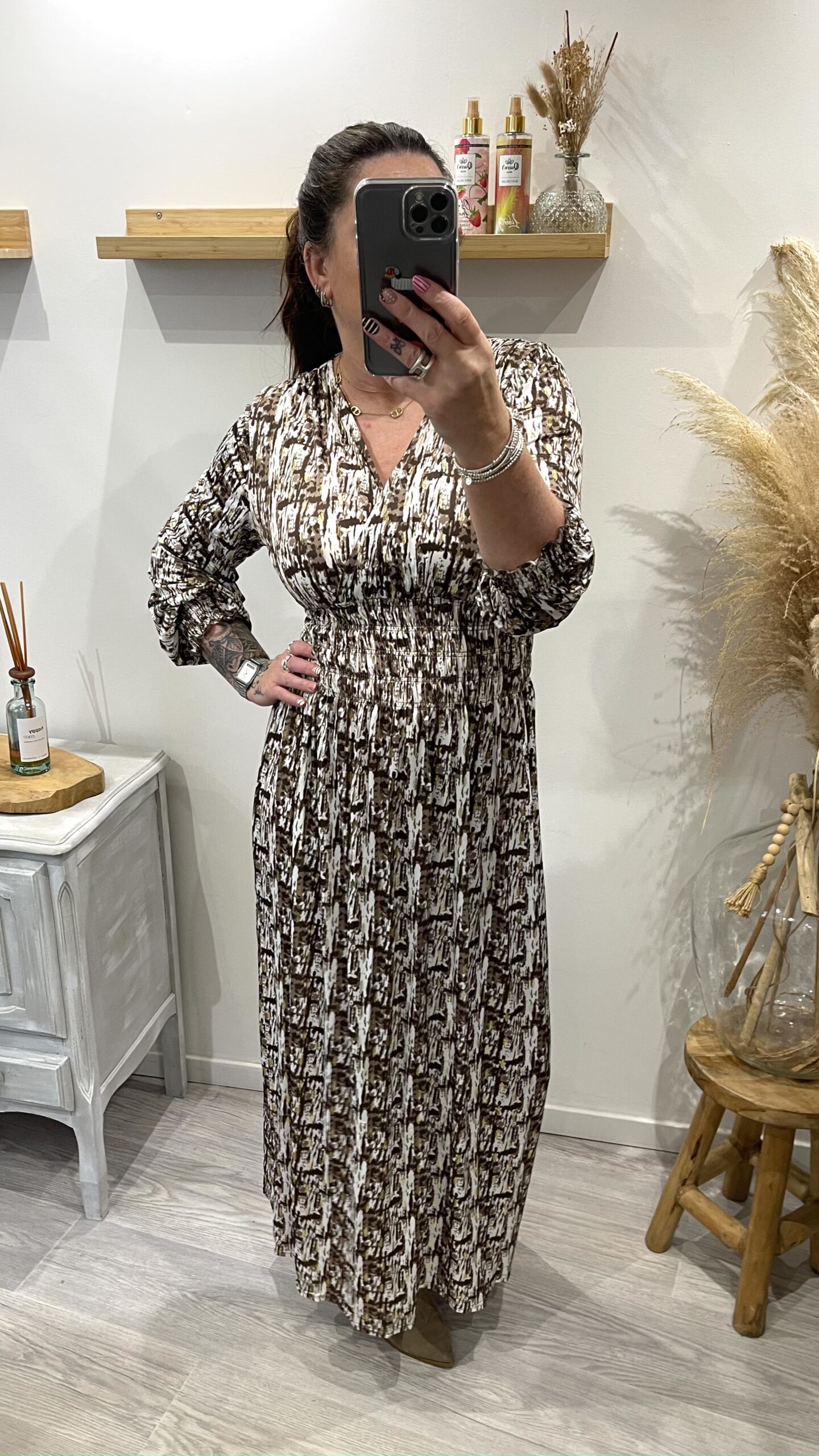 Robe Solène choco – Image 2