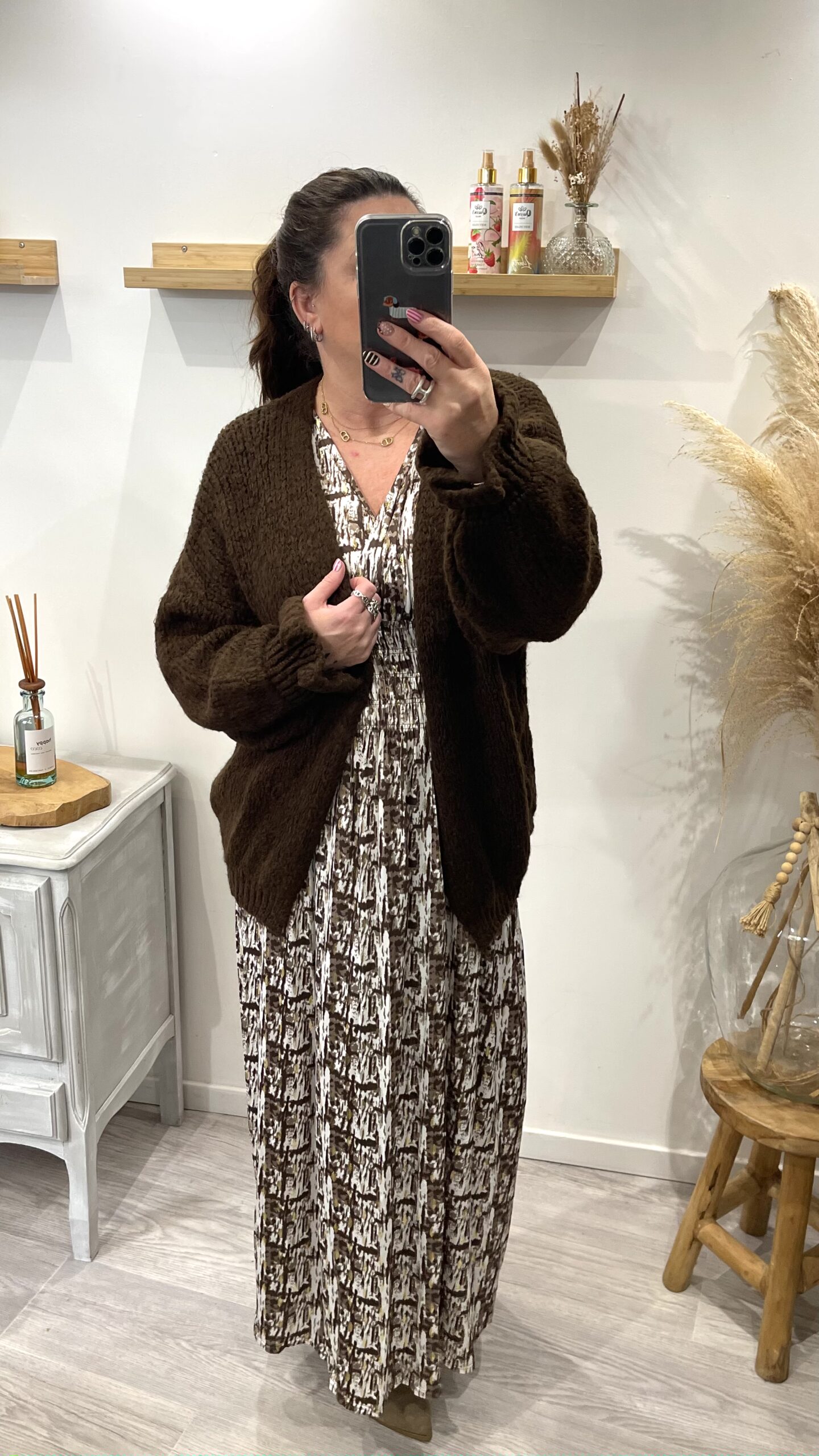 Robe Solène choco – Image 7