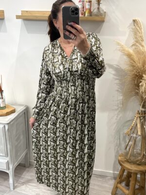 Robe Solène kaki