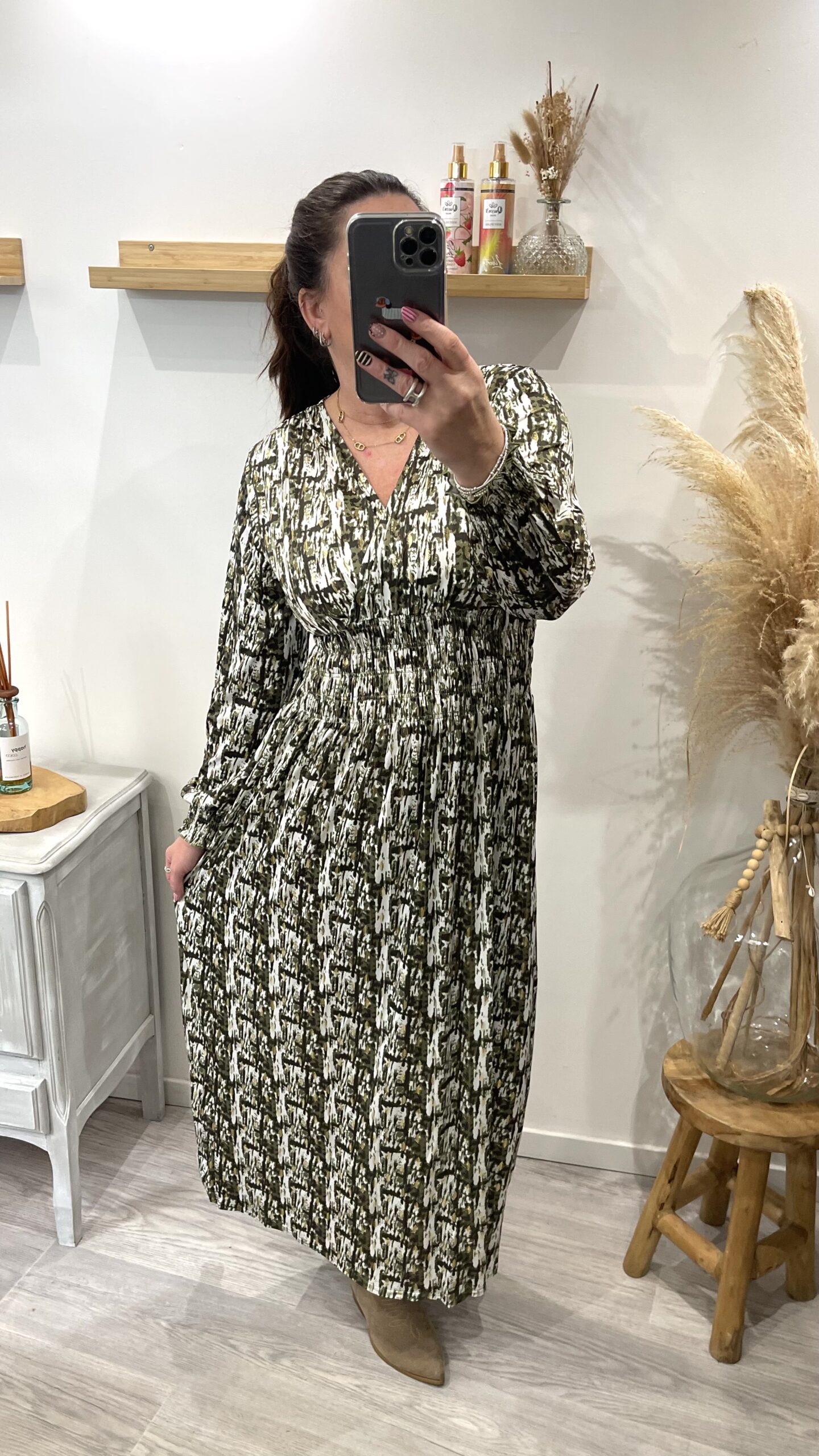 Robe Solène kaki
