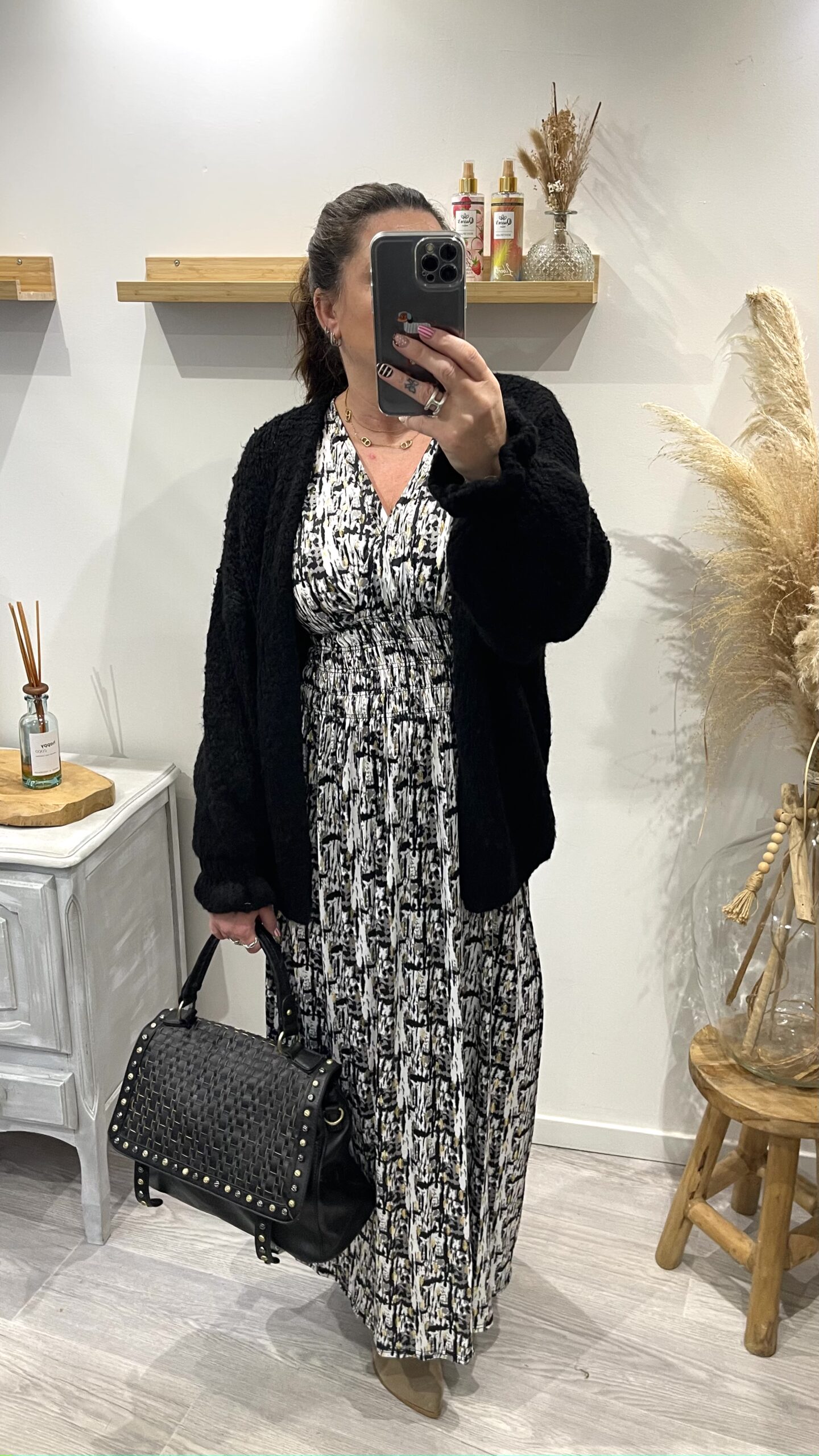 Robe Solène noir – Image 2