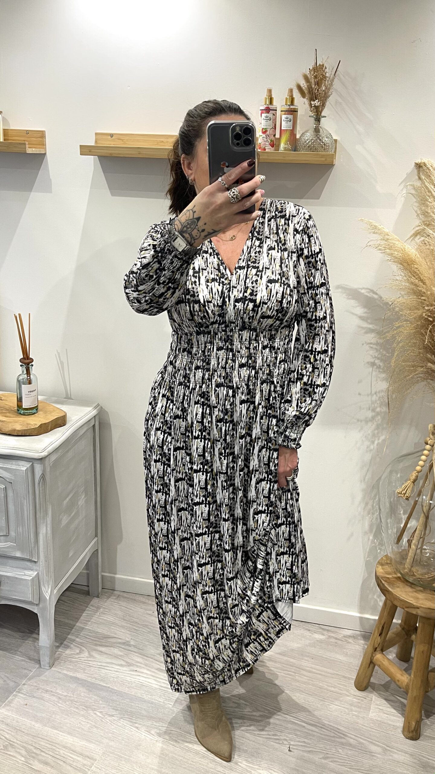 Robe Solène noir – Image 3