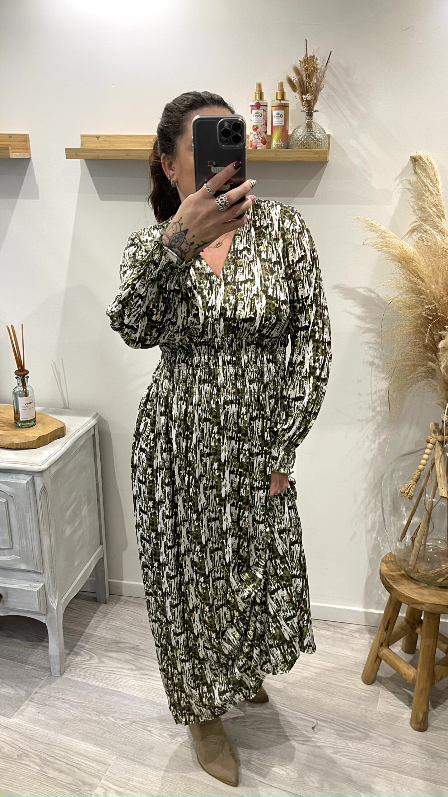 Robe Solène kaki – Image 10