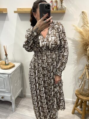Robe Solène choco