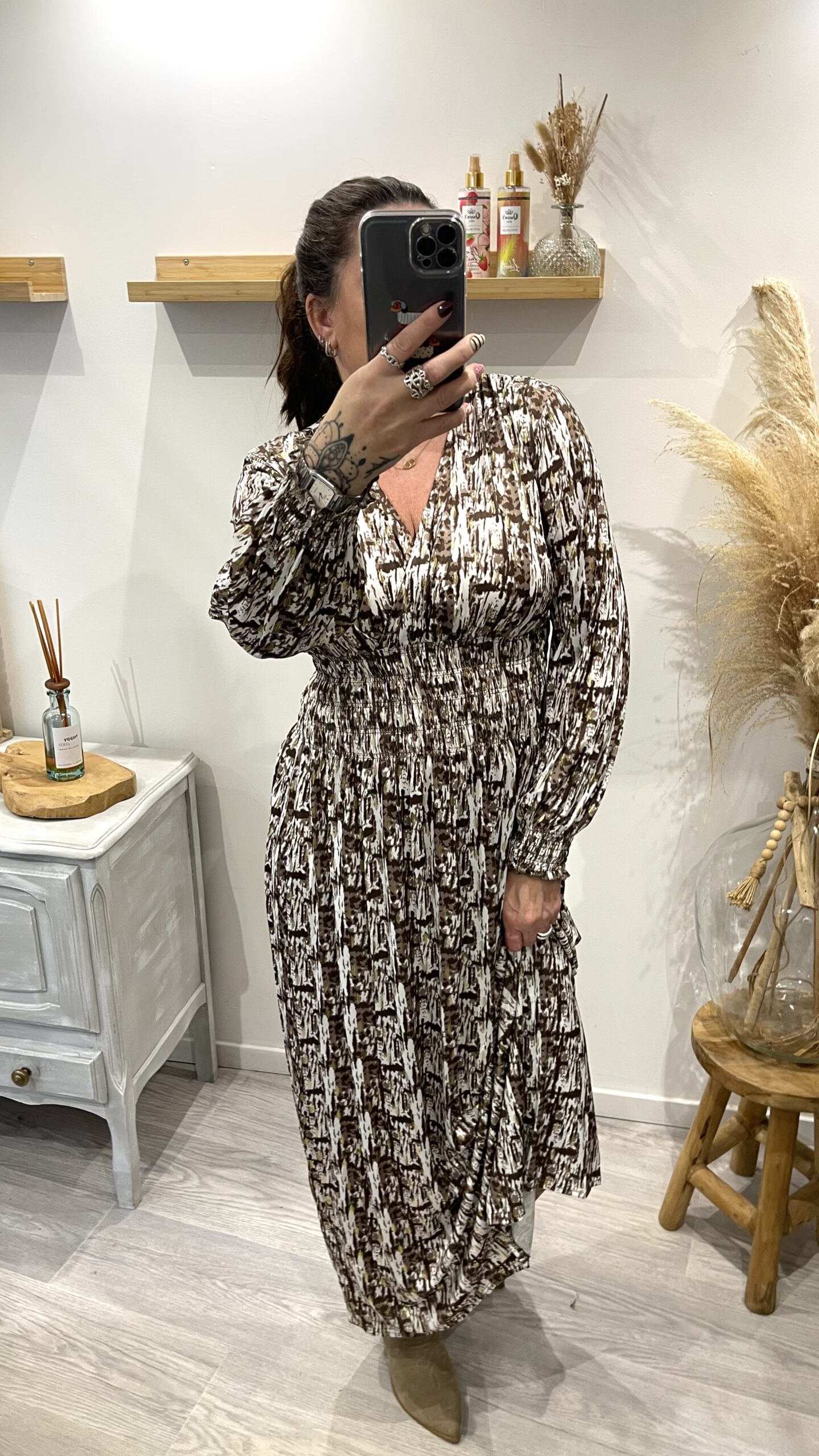 Robe Solène choco