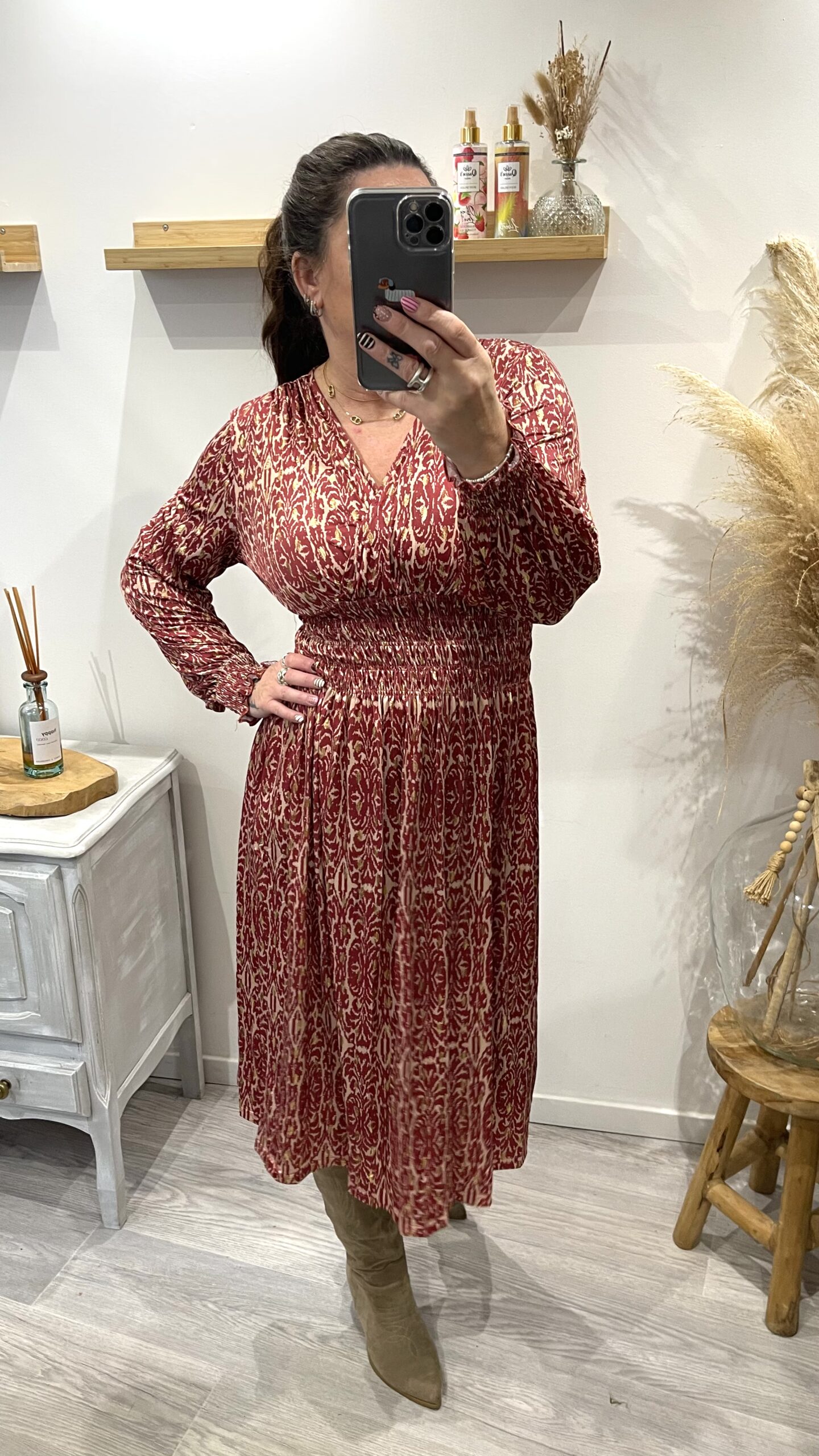 Robe Yasmina bordeaux – Image 7