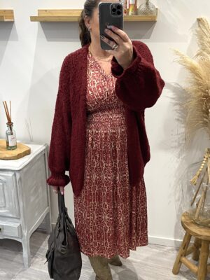 Gilet Salima bordeaux