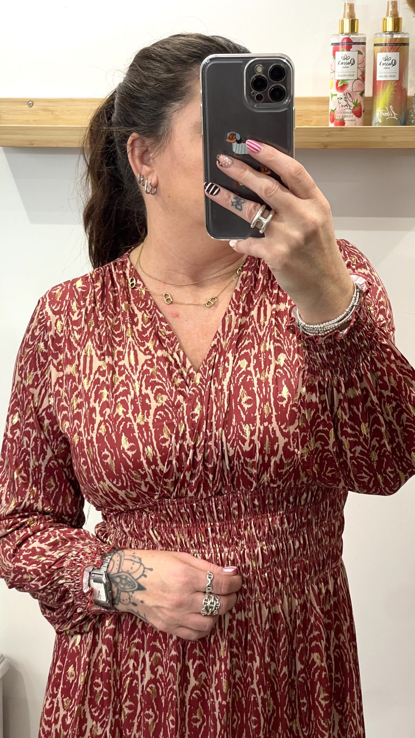 Robe Yasmina bordeaux – Image 5