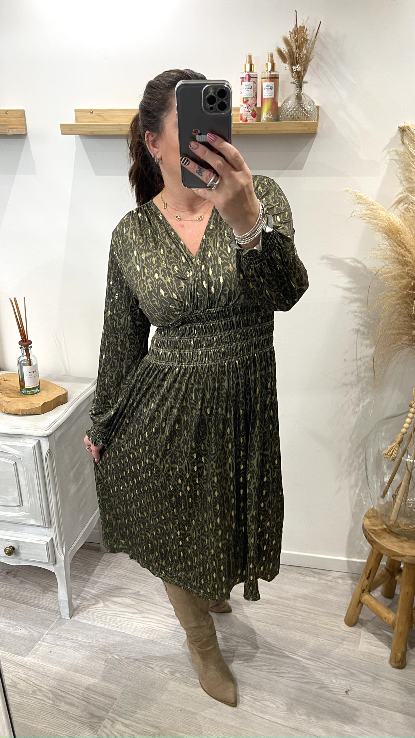 Robe Yasmina kaki – Image 5
