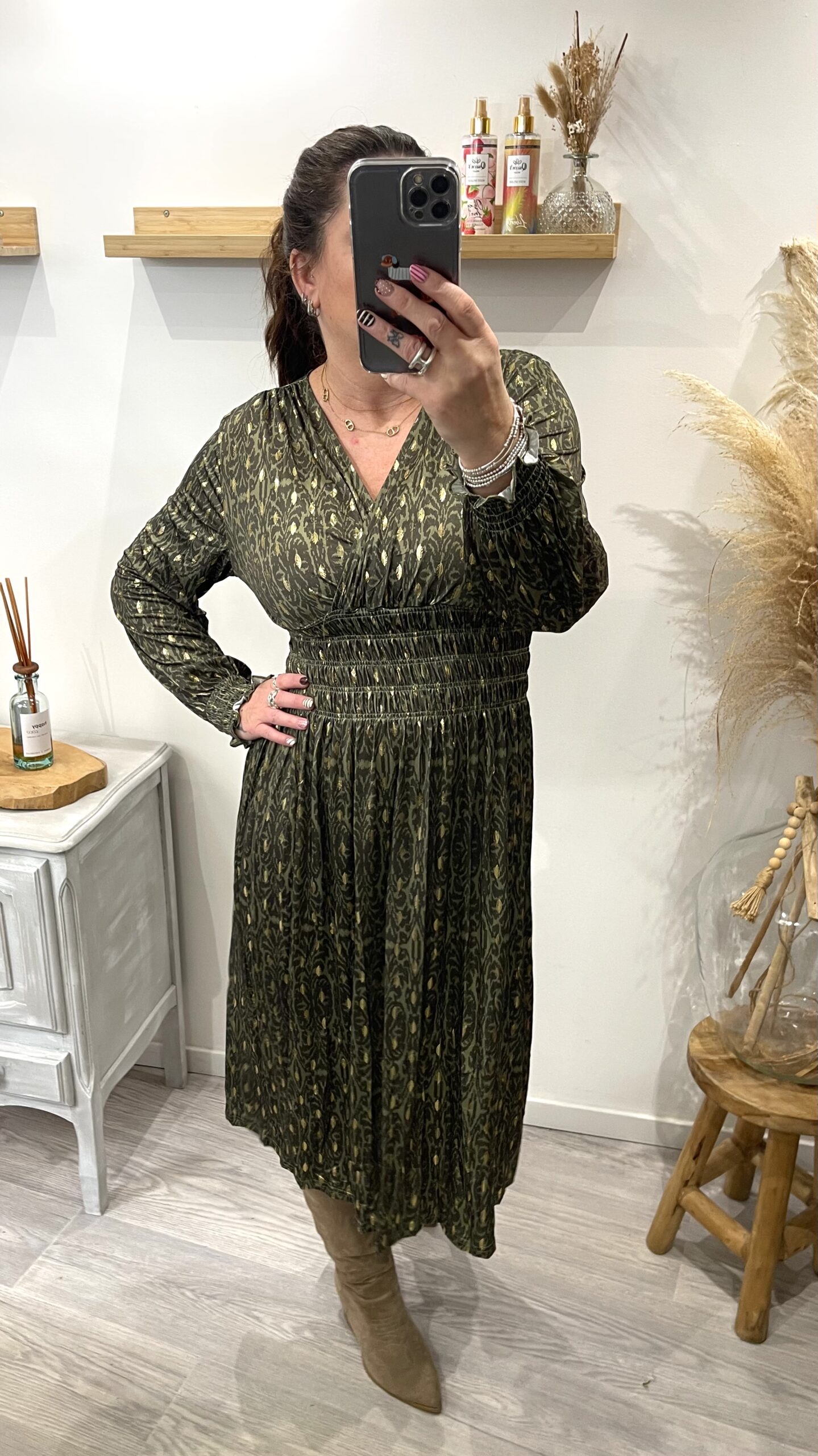 Robe Yasmina kaki – Image 8
