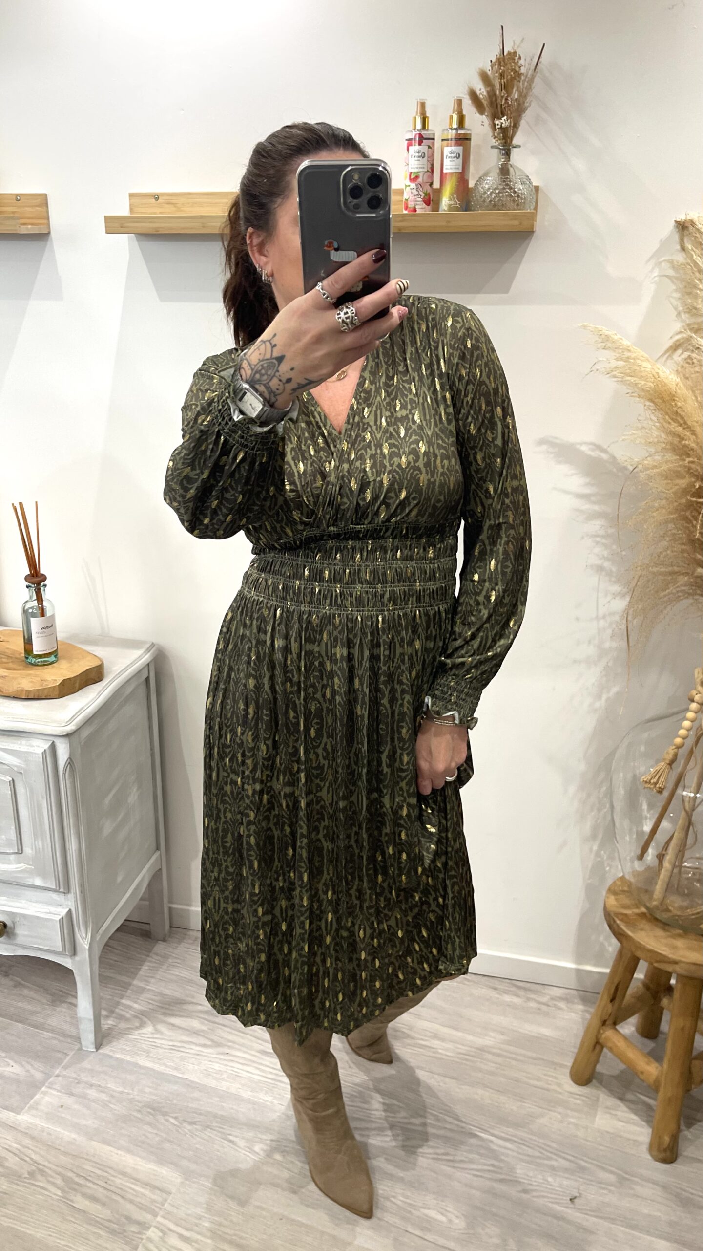Robe Yasmina kaki – Image 7