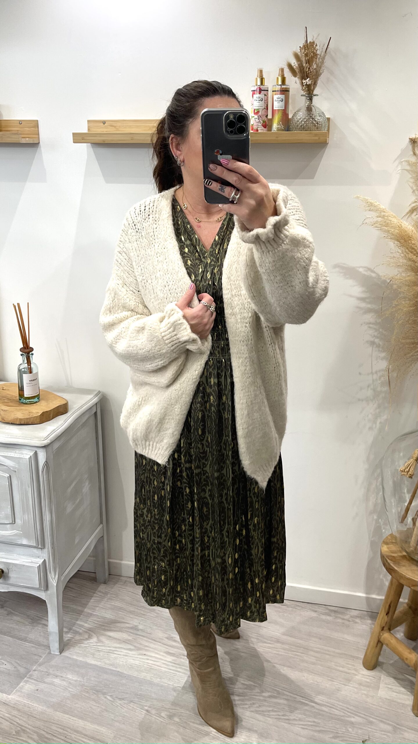 Robe Yasmina kaki – Image 9