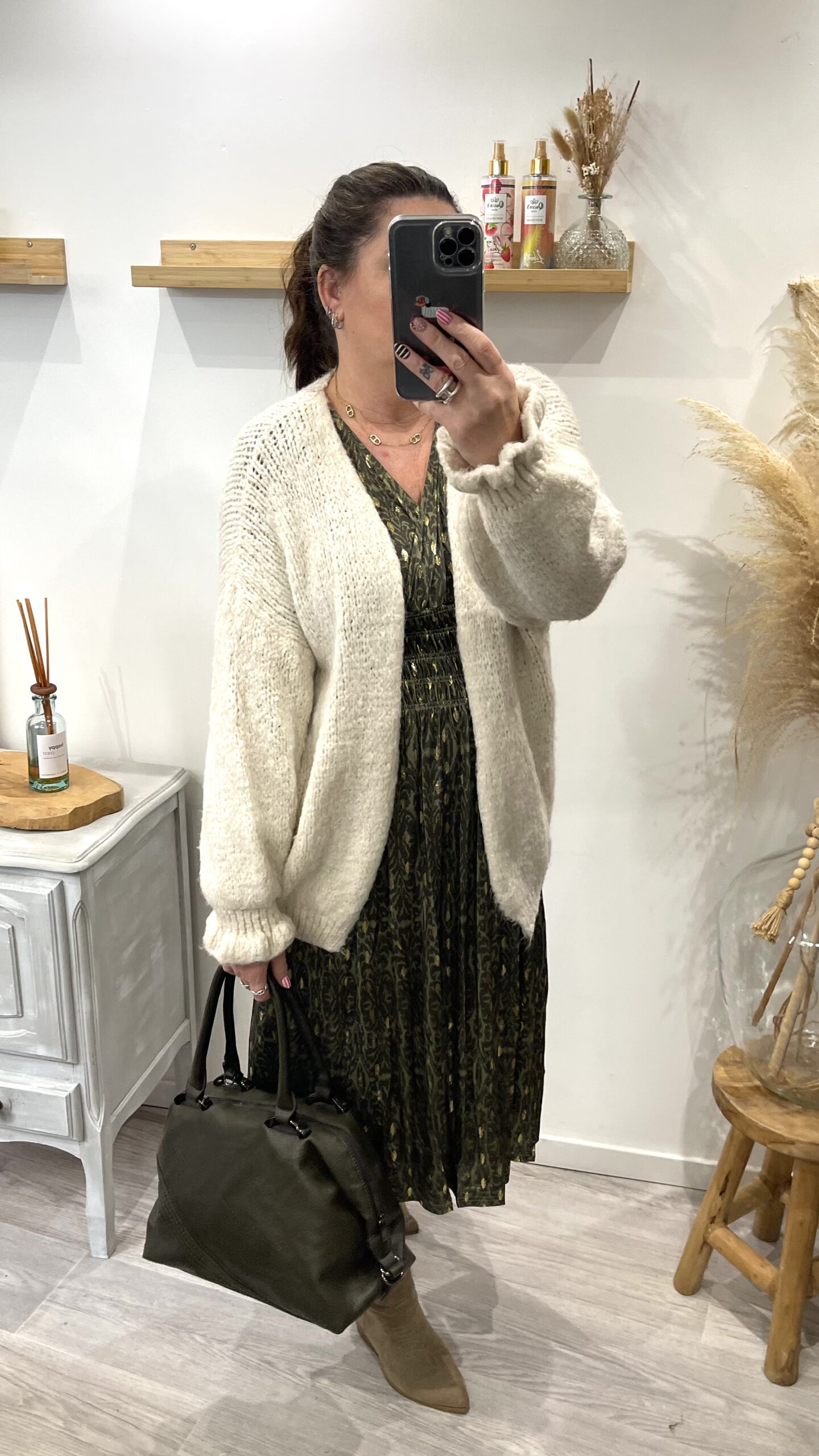 Robe Yasmina kaki – Image 4