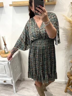 Robe Thaïs verte