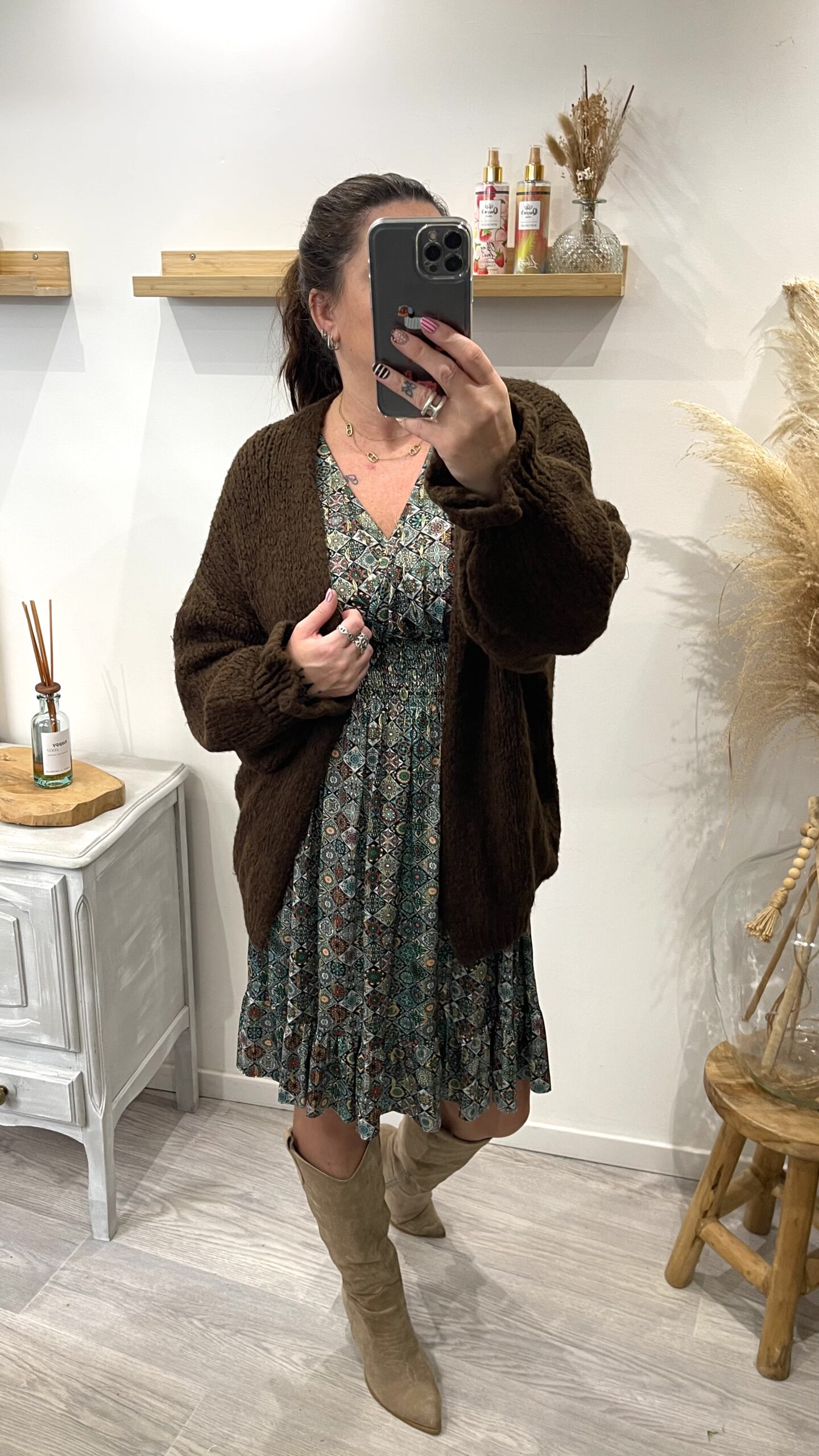 Robe Thaïs verte – Image 4
