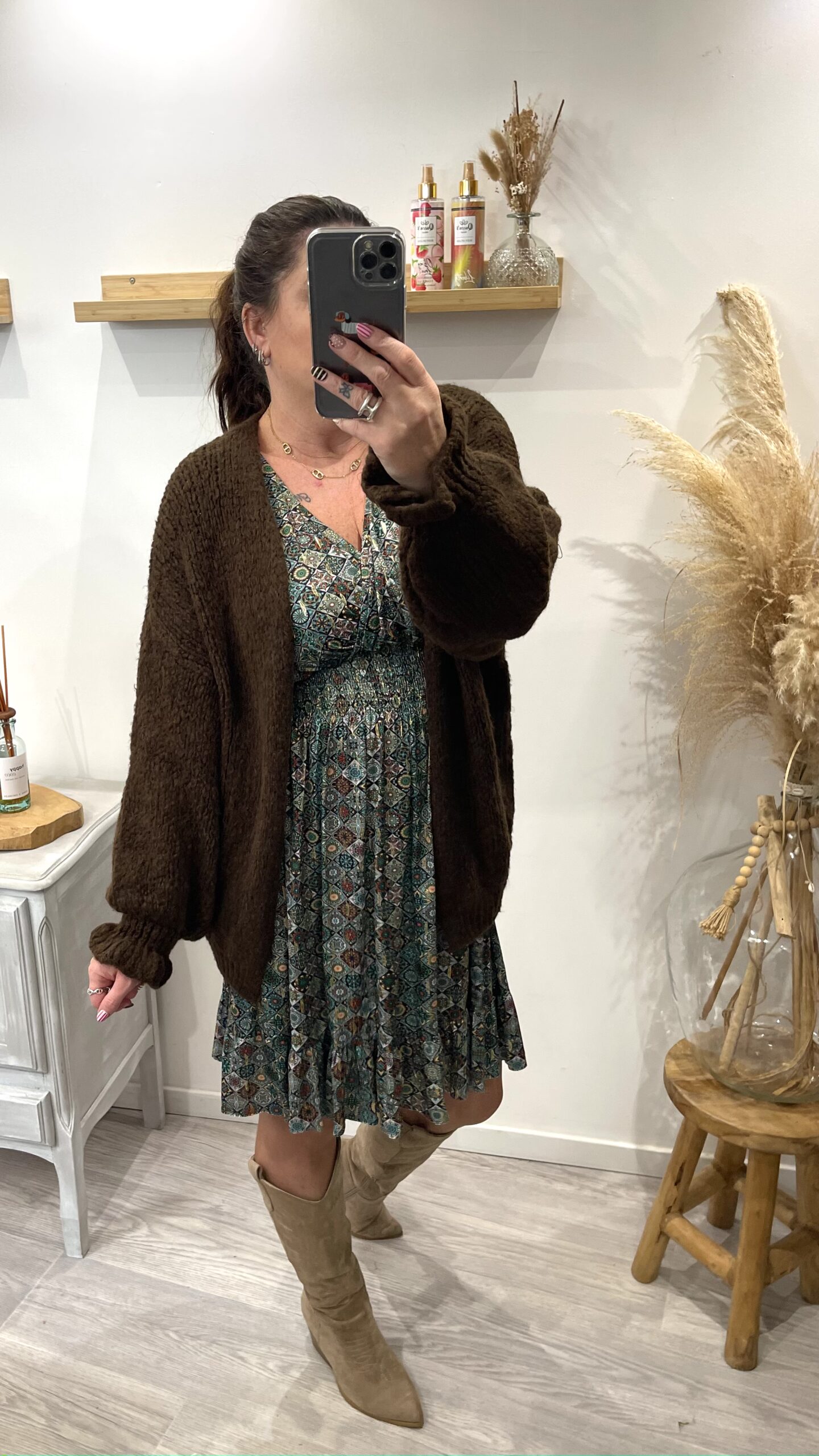 Robe Thaïs verte – Image 5
