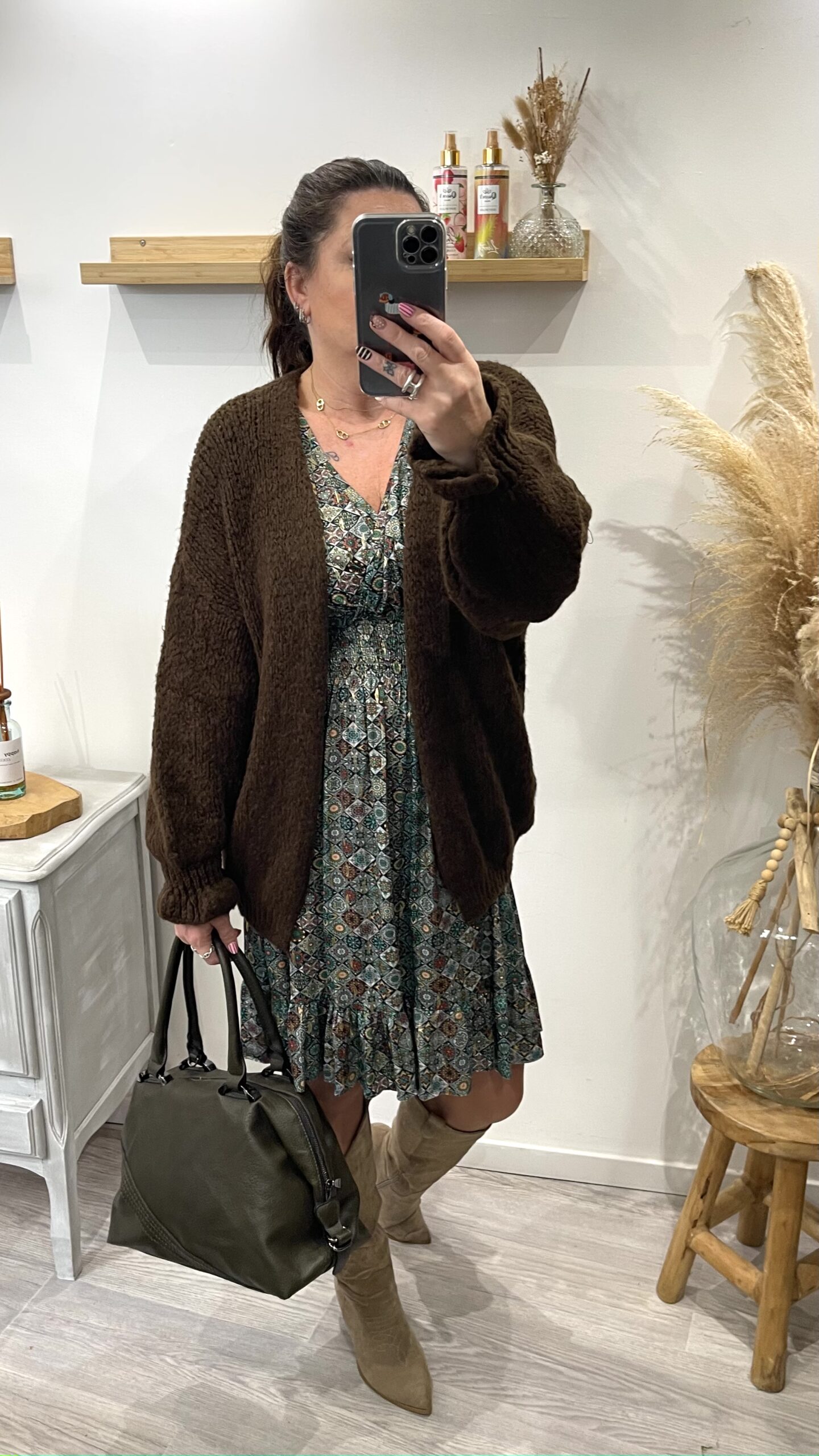 Gilet Salima choco