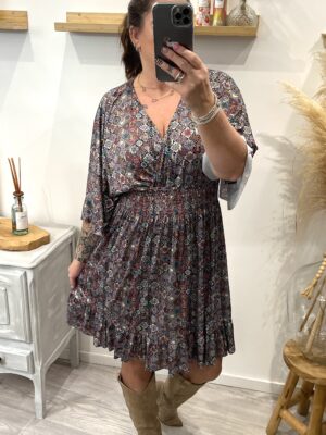 Robe Thaïs bordeaux