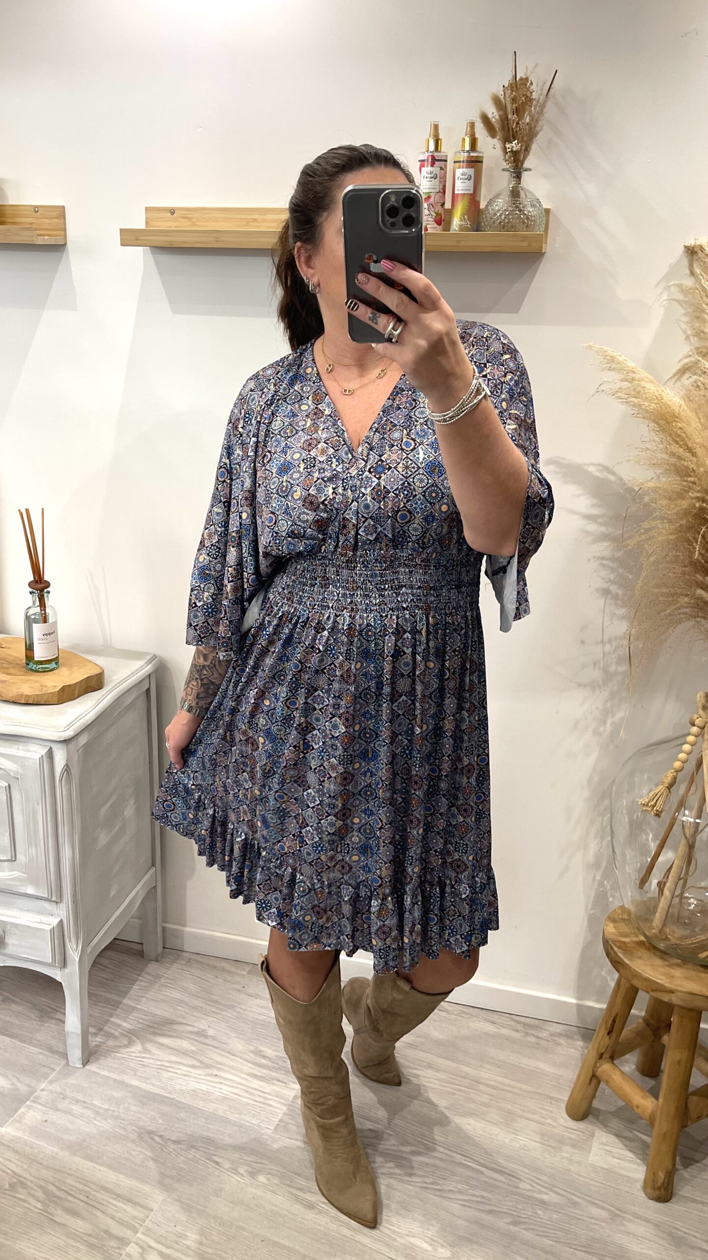 Robe Thaïs bleue – Image 2