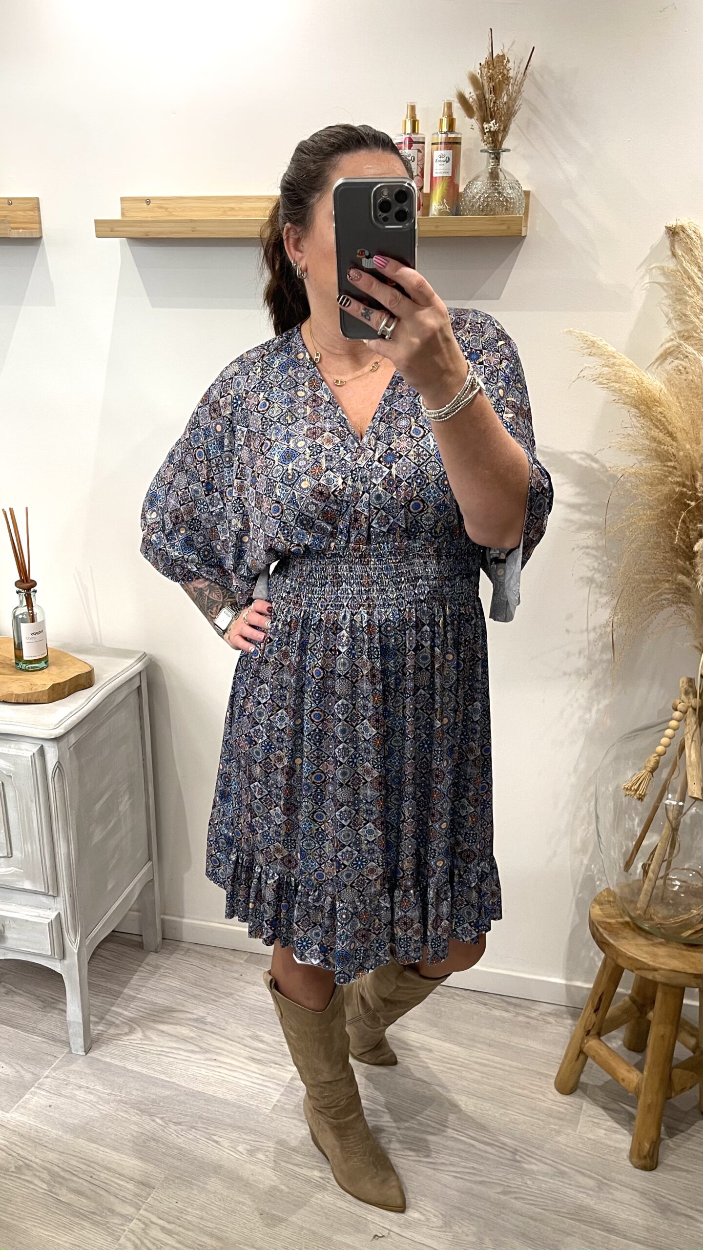 Robe Thaïs bleue – Image 3