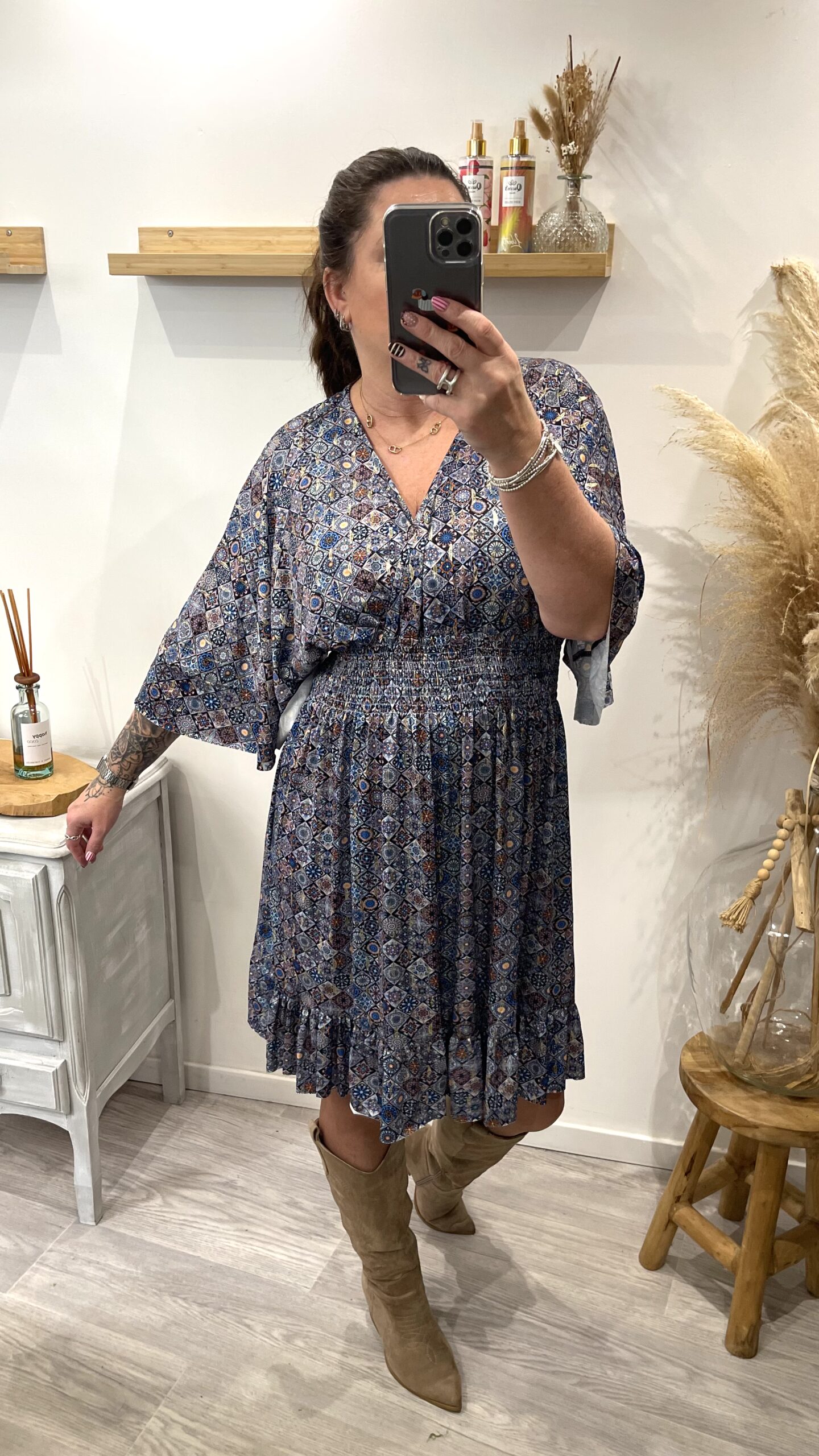 Robe Thaïs bleue