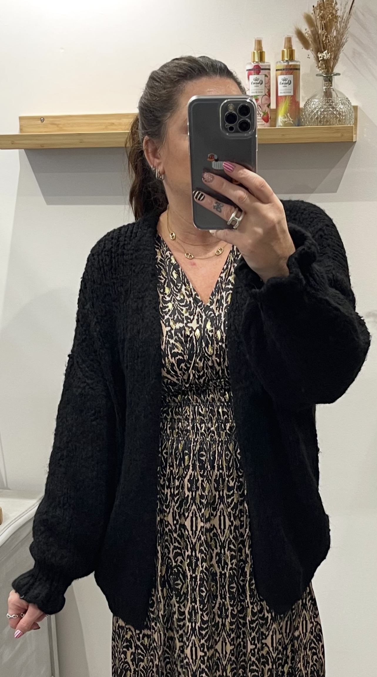 Gilet Salima noir – Image 2