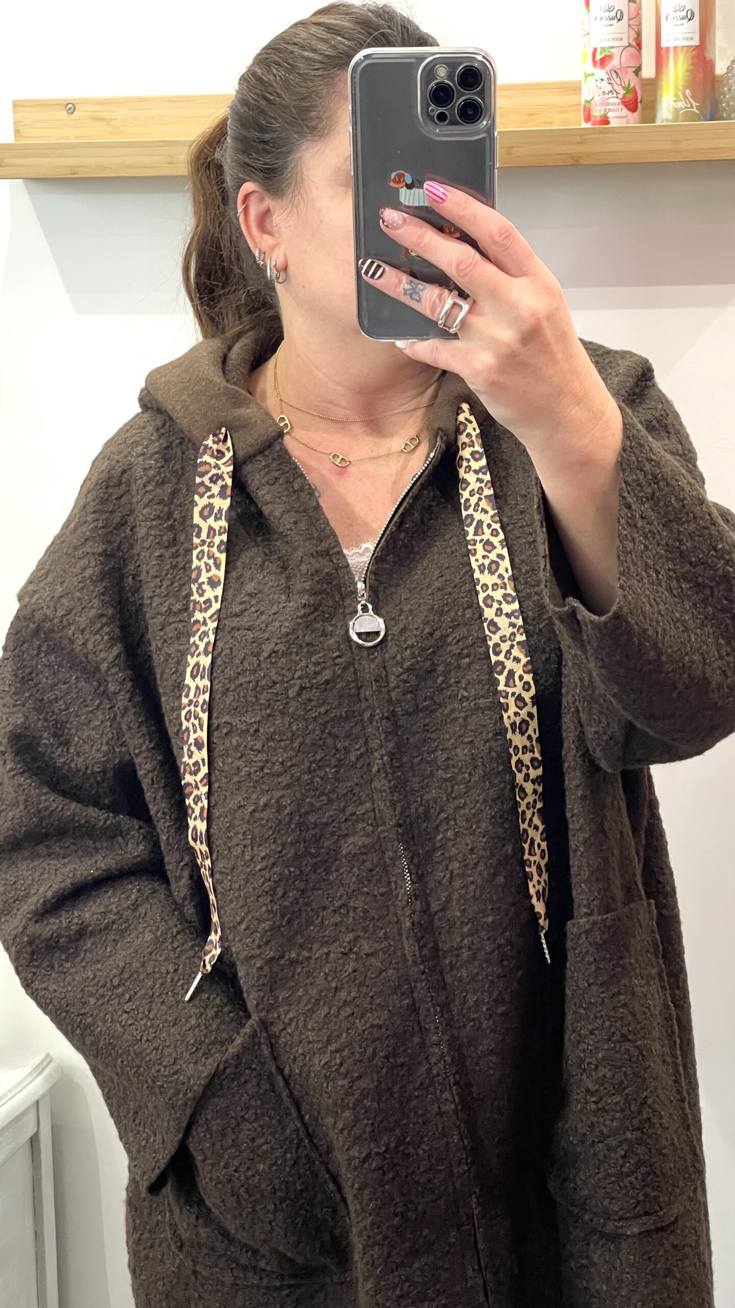Manteau Teddy choco – Image 4