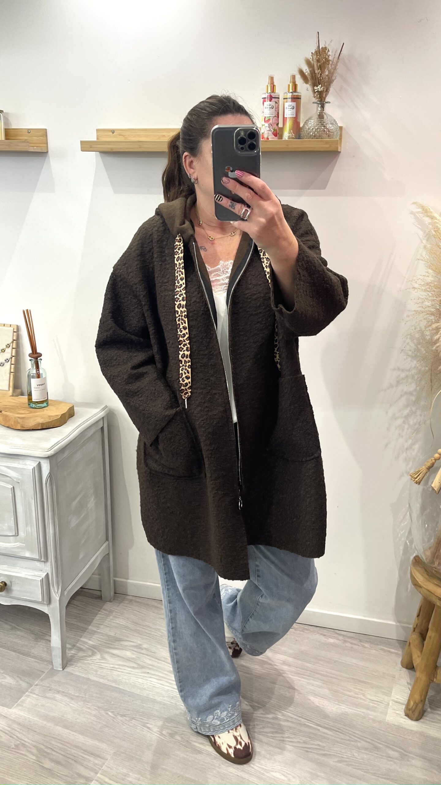 Manteau Teddy choco – Image 6