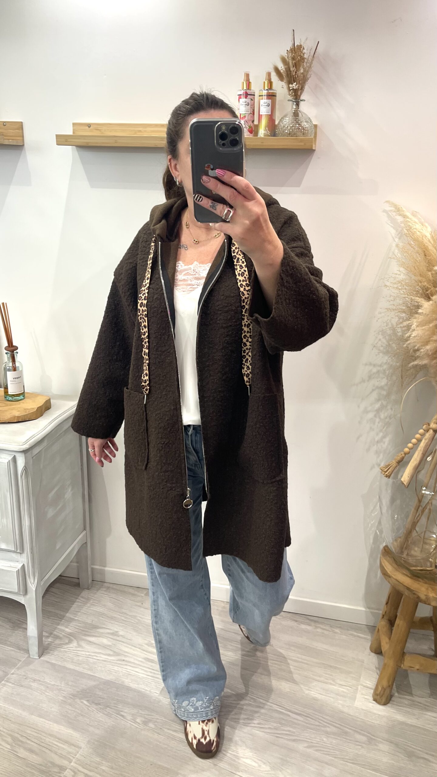 Manteau Teddy choco – Image 5